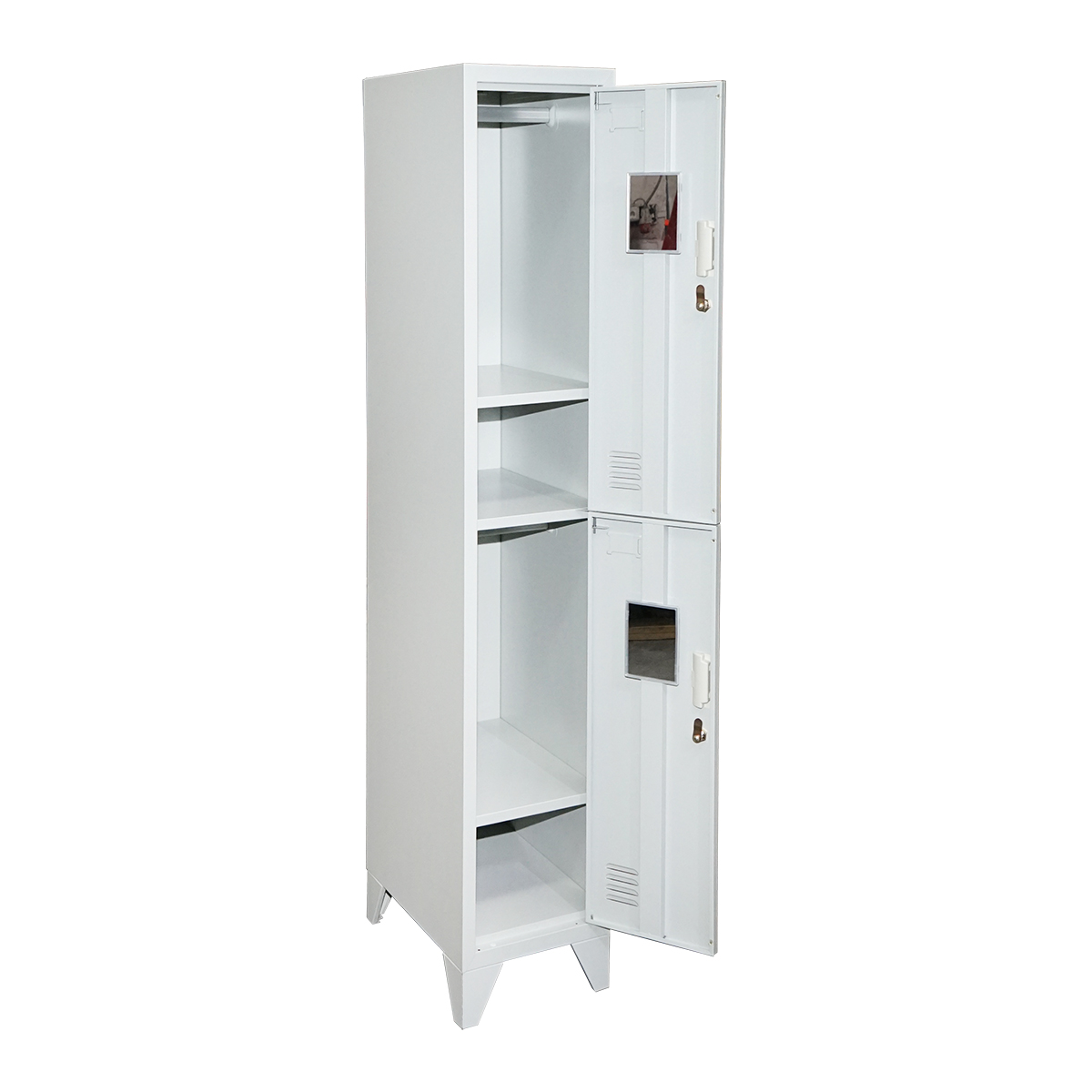 Vestiar, dulap metalic cu 2 usi securizate 1700x300x450mm Breckner Germany - imagine 3
