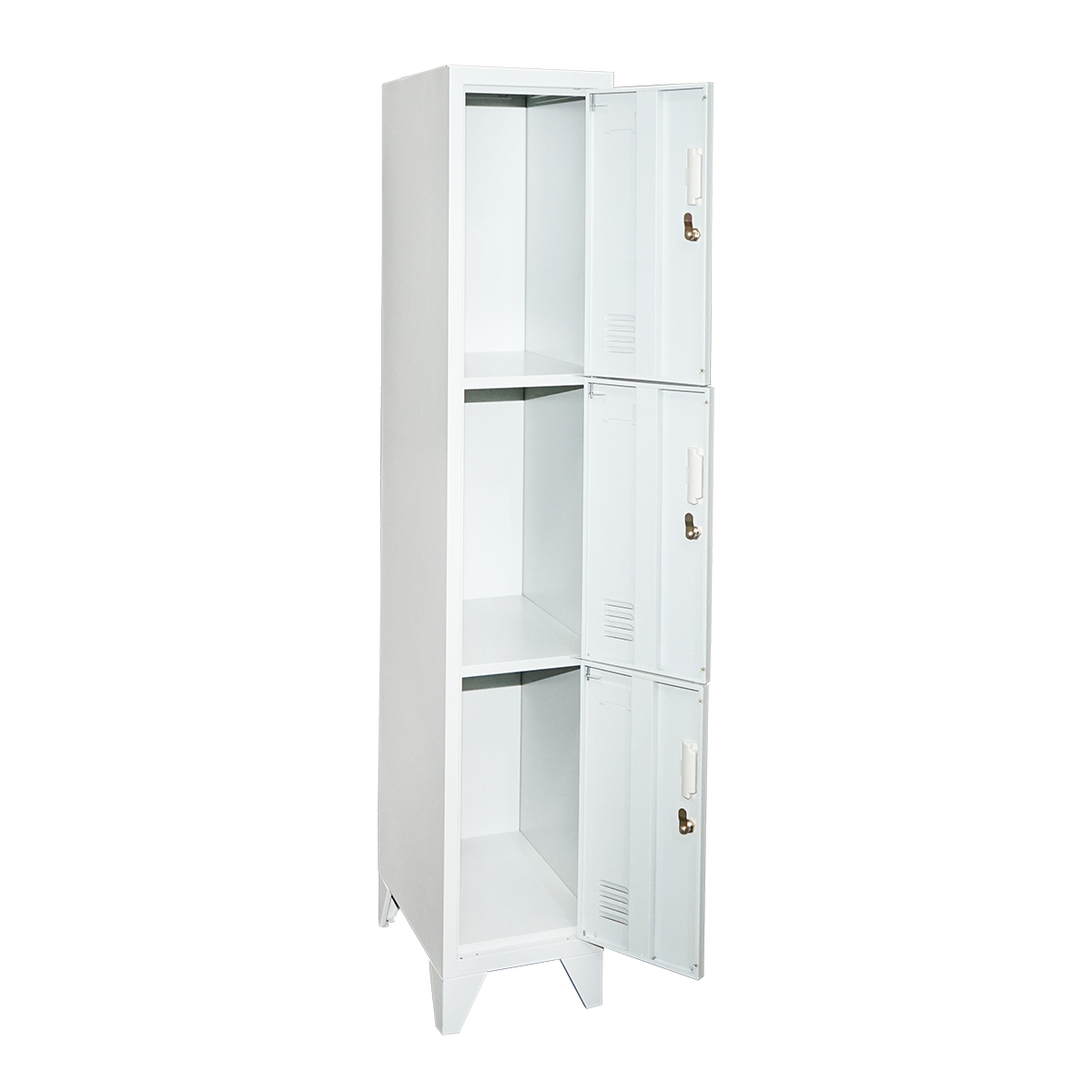Vestiar, dulap metalic cu 3 usi securizate 1700x300x450mm Breckner Germany - imagine 3