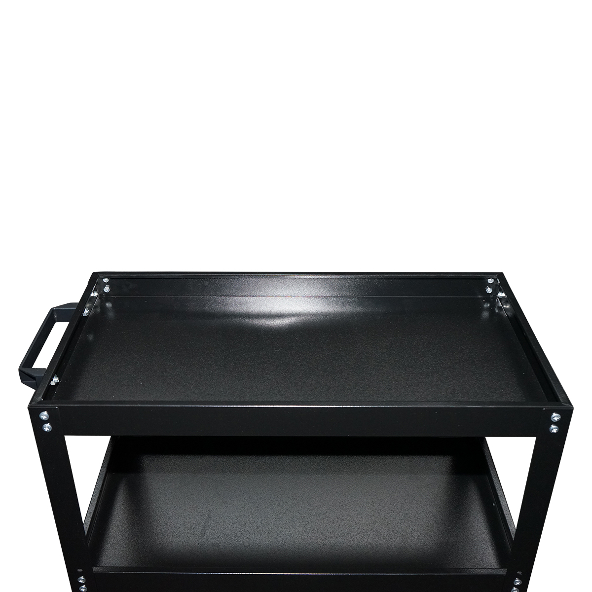 Carucior scule metalic pe roti cu 3 rafturi 750x700x360mm - imagine 4