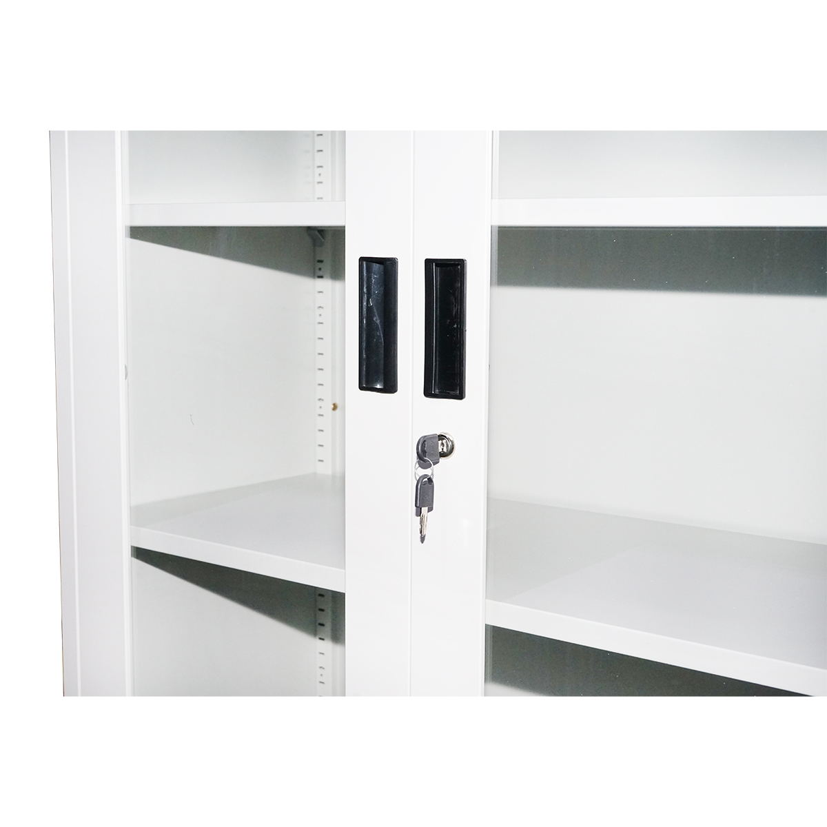 Dulap metalic cu 2 usi de sticla si 2 usi pline securizate 1900x900x400mm - imagine 4
