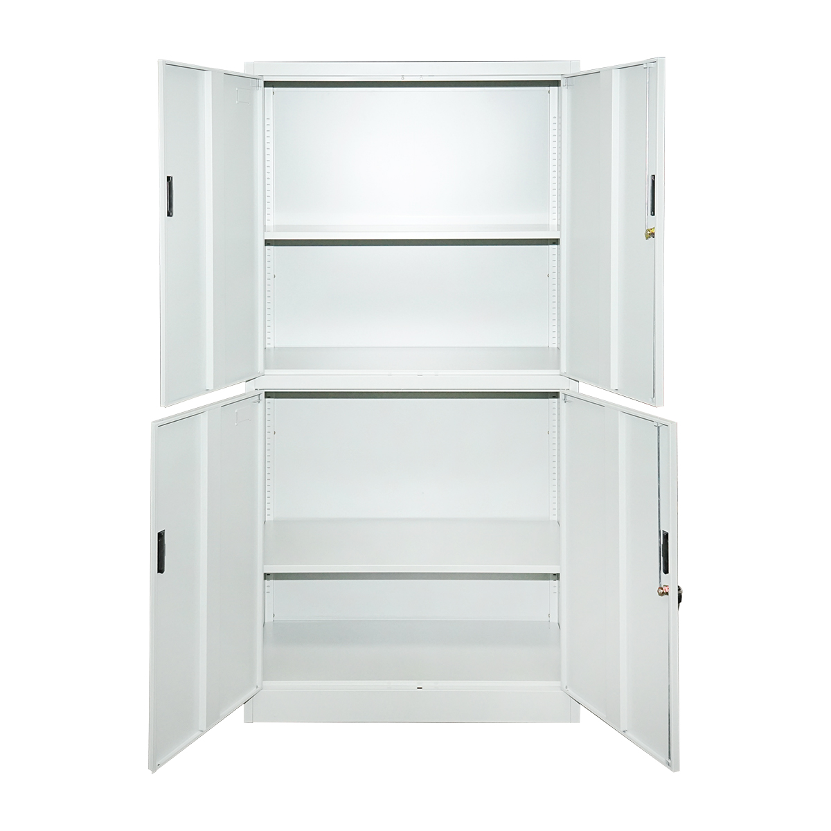 Dulap metalic cu 4 usi pline securizate 1800x900x400mm - imagine 3