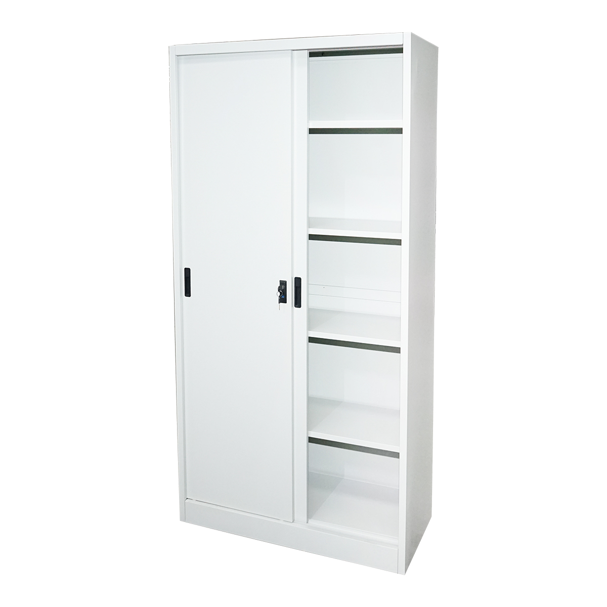 Dulap metalic cu 2 usi culisante securizate si 4 polite 1900x900x400mm - imagine 4