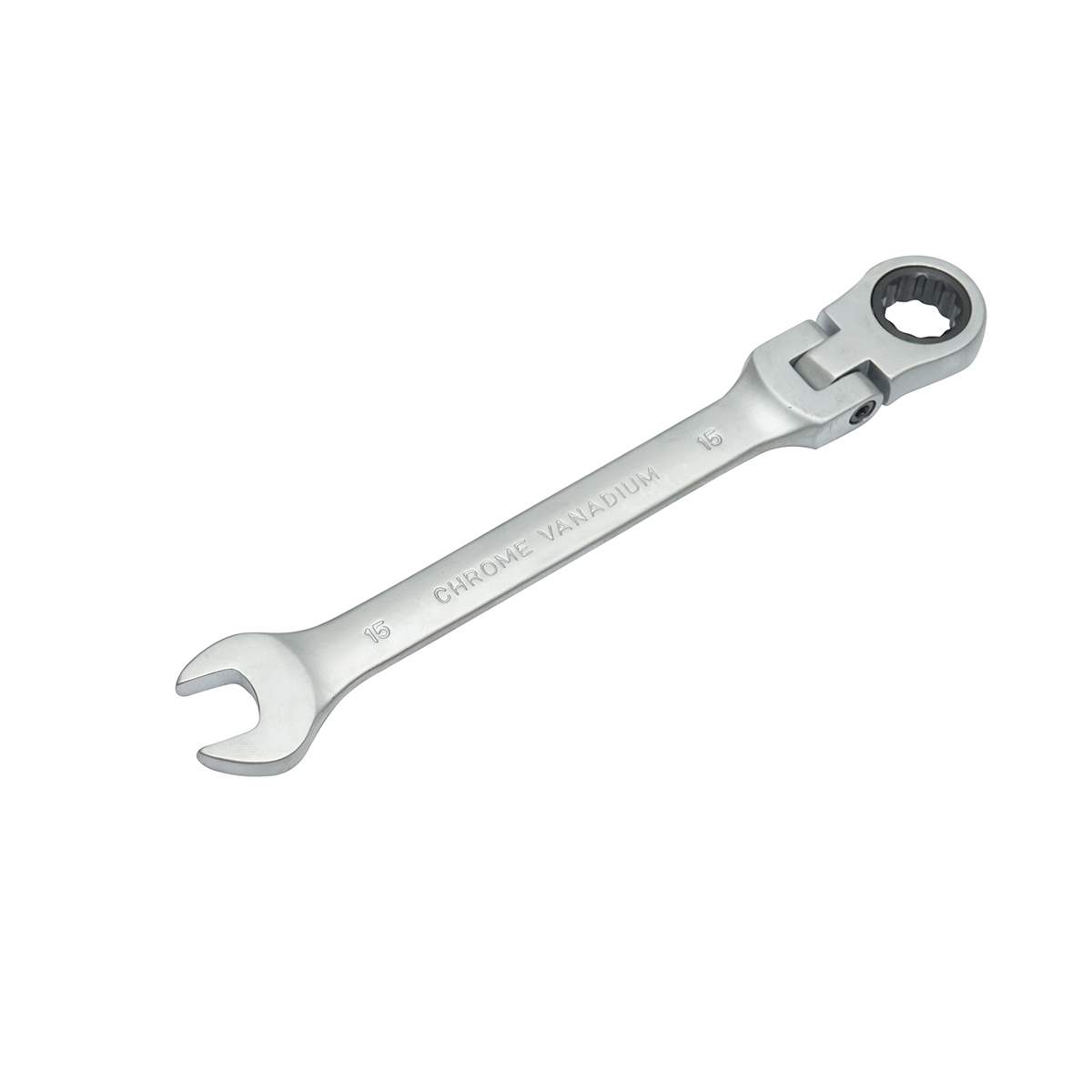 Set 8 chei combinate cu clichet articulate CrV 8-22mm Breckner Germany - imagine 3