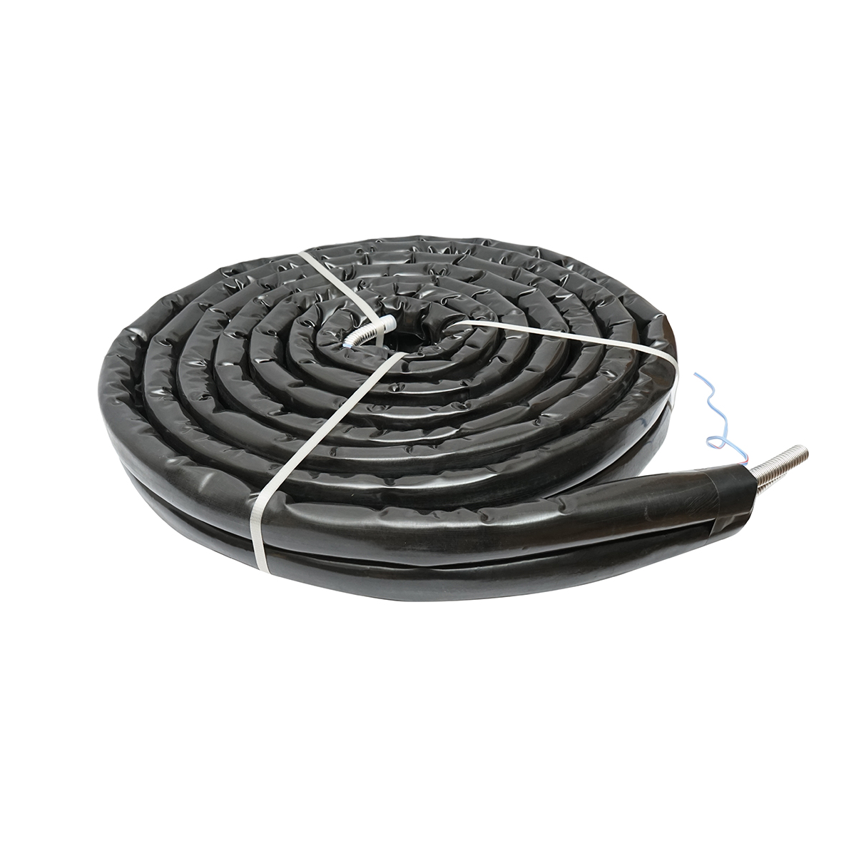 Teava 10m dubla din inox DN16-3/4 gofrata, flexibila, izolat cu cablu pentru sonda temperatura pentru instalatii solare rezidentiale