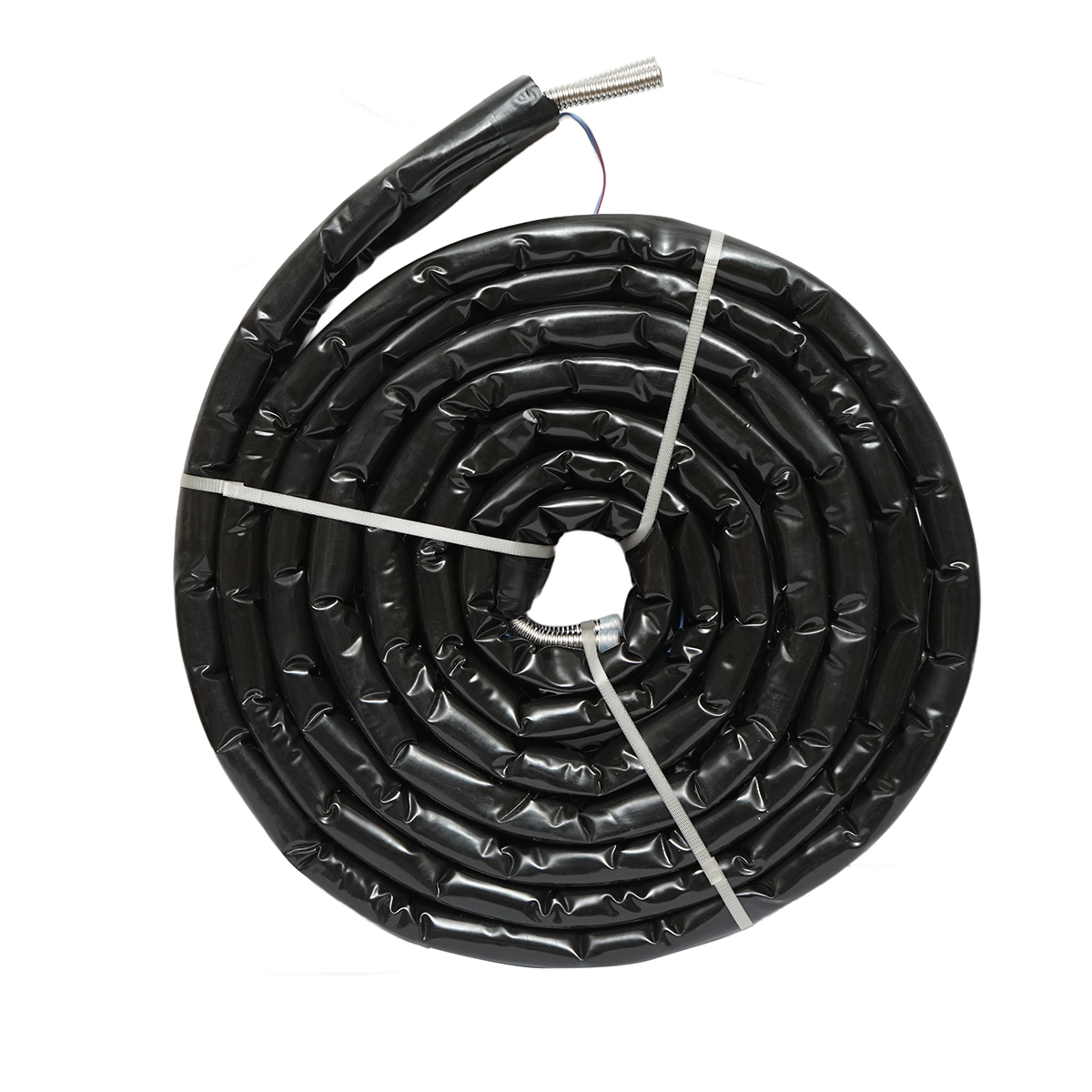 Teava 10m dubla din inox DN16-3/4 gofrata, flexibila, izolat cu cablu pentru sonda temperatura pentru instalatii solare rezidentiale - imagine 3