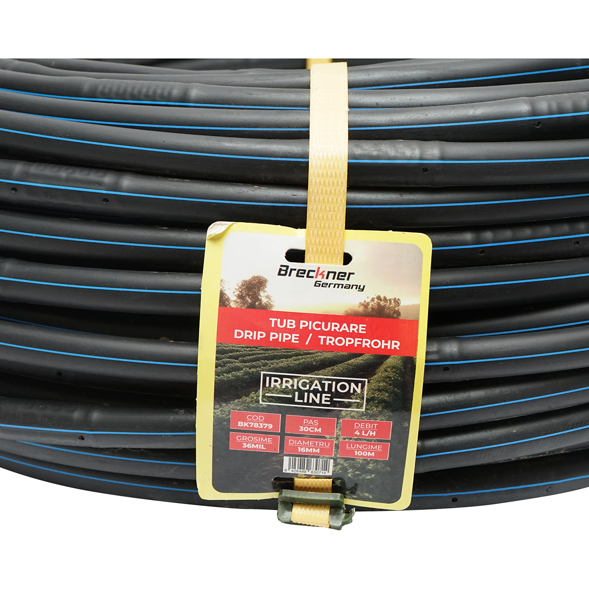 Tub picurare apa, rola 100M 4L/H, D16mm. pas 33cm Breckner Germany - imagine 2