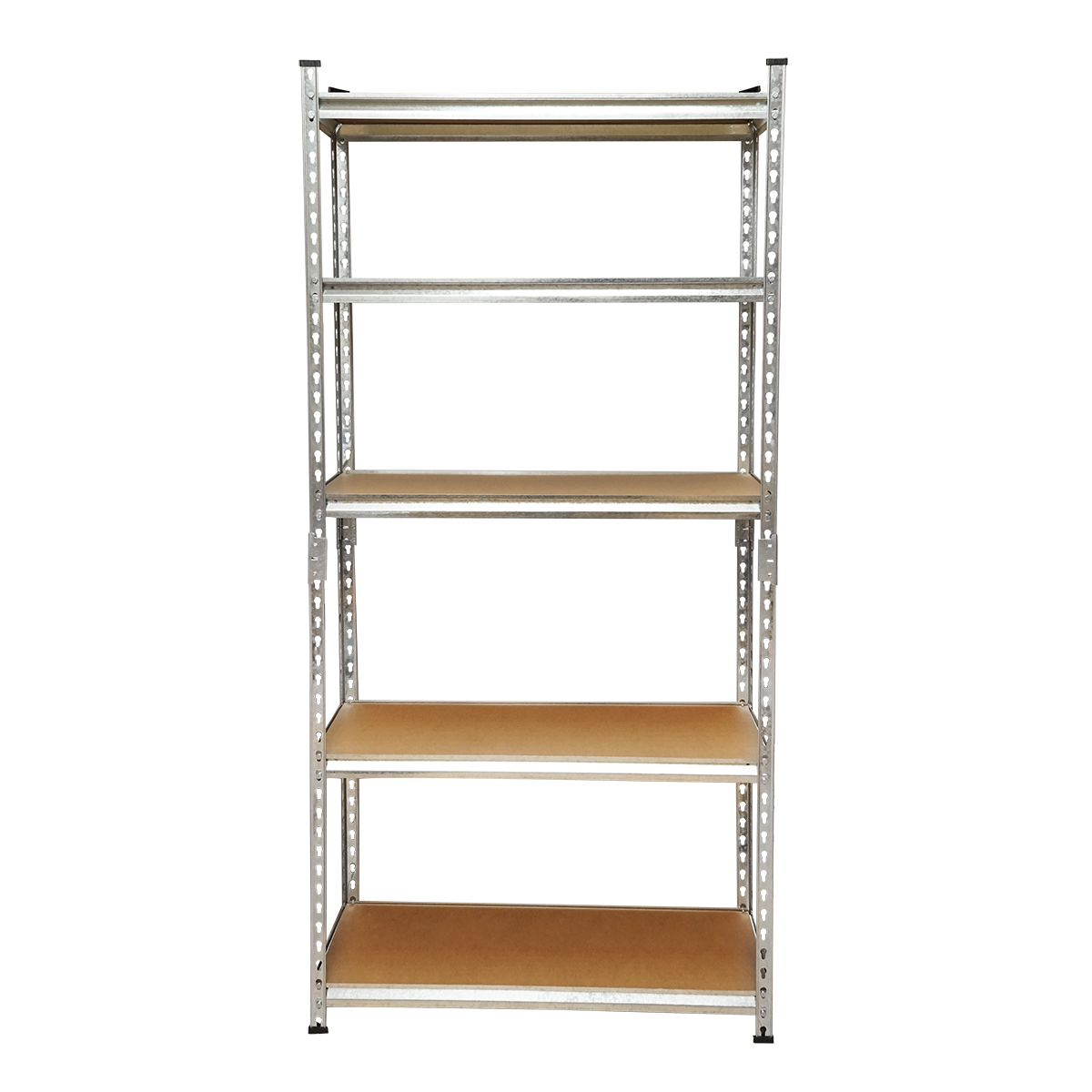Raft metalic cu 5 polite MDF, 180x90x30cm, 120kg/polita, montaj fara suruburi Breckner Germany