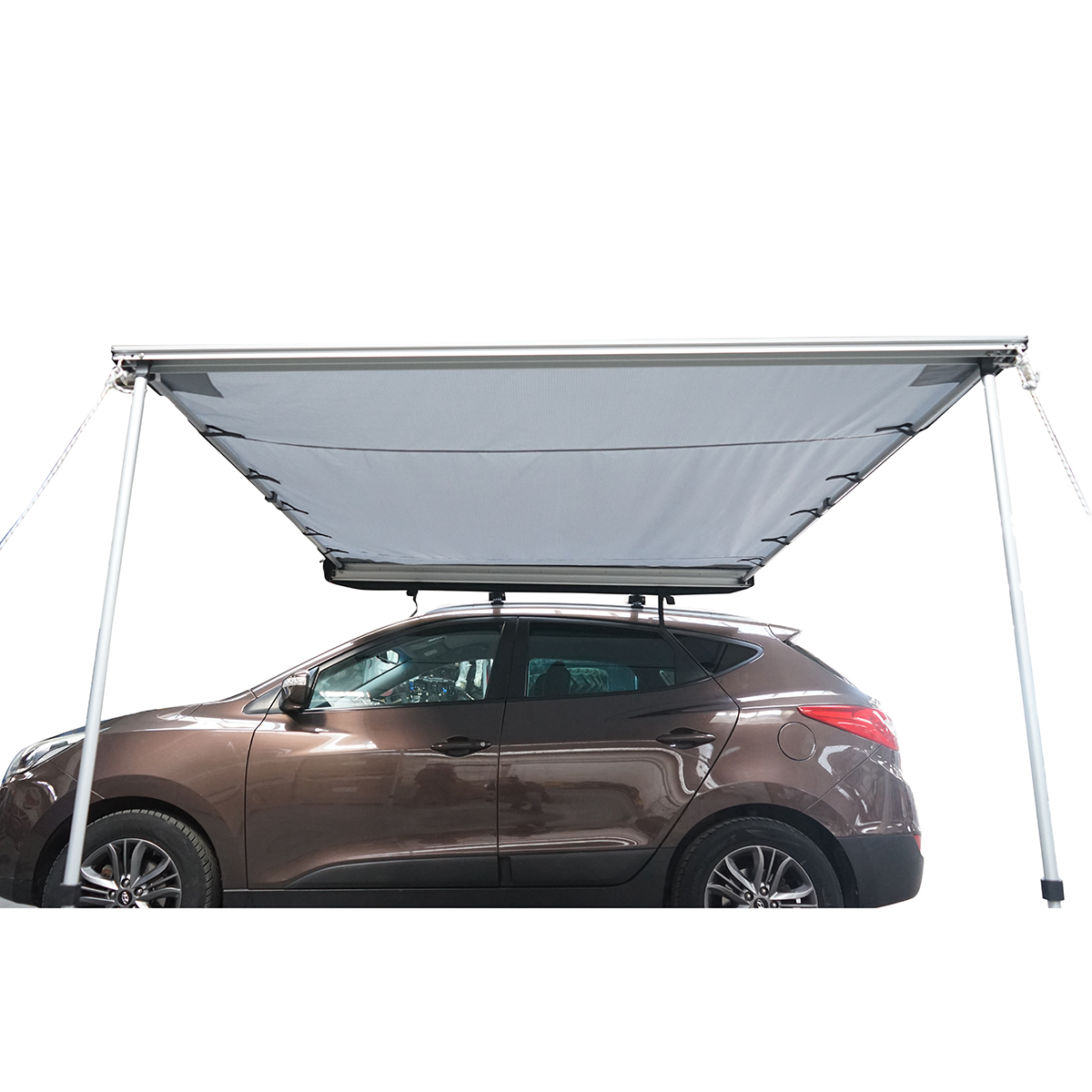 Cort umbrar lateral auto 200x250cm, marchiza, pliabil cu prindere pe plafon