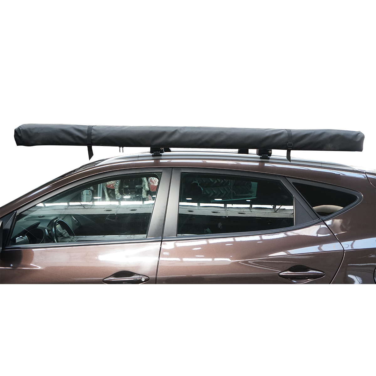 Cort umbrar lateral auto 200x250cm, marchiza, pliabil cu prindere pe plafon - imagine 3