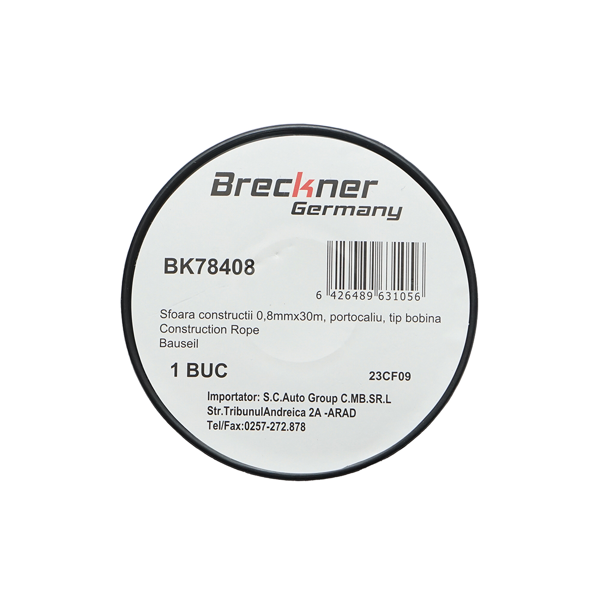 Tambur sfoara portocalie pentru zidarie 0.8mmx30m Breckner Germany - imagine 3