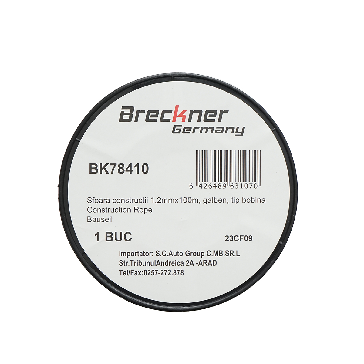Tambur sfoara galbena pentru zidarie 1.2mmx100m Breckner Germany - imagine 2