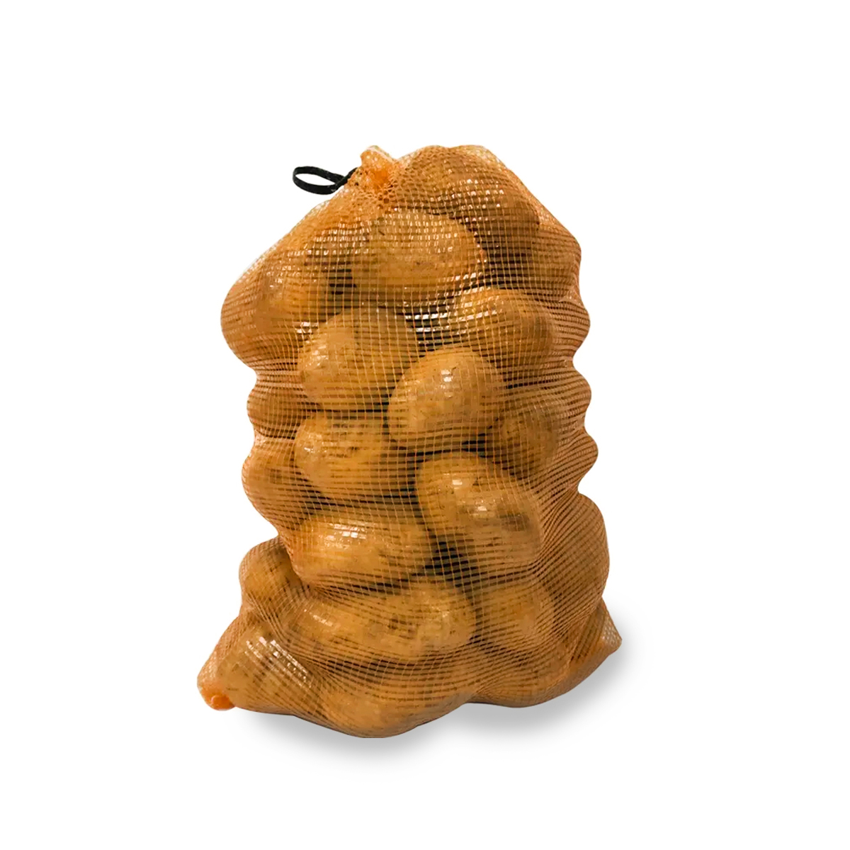 Sac plasa cu maner 270x350mm tip Raschel pentru legume 5Kg portocaliu