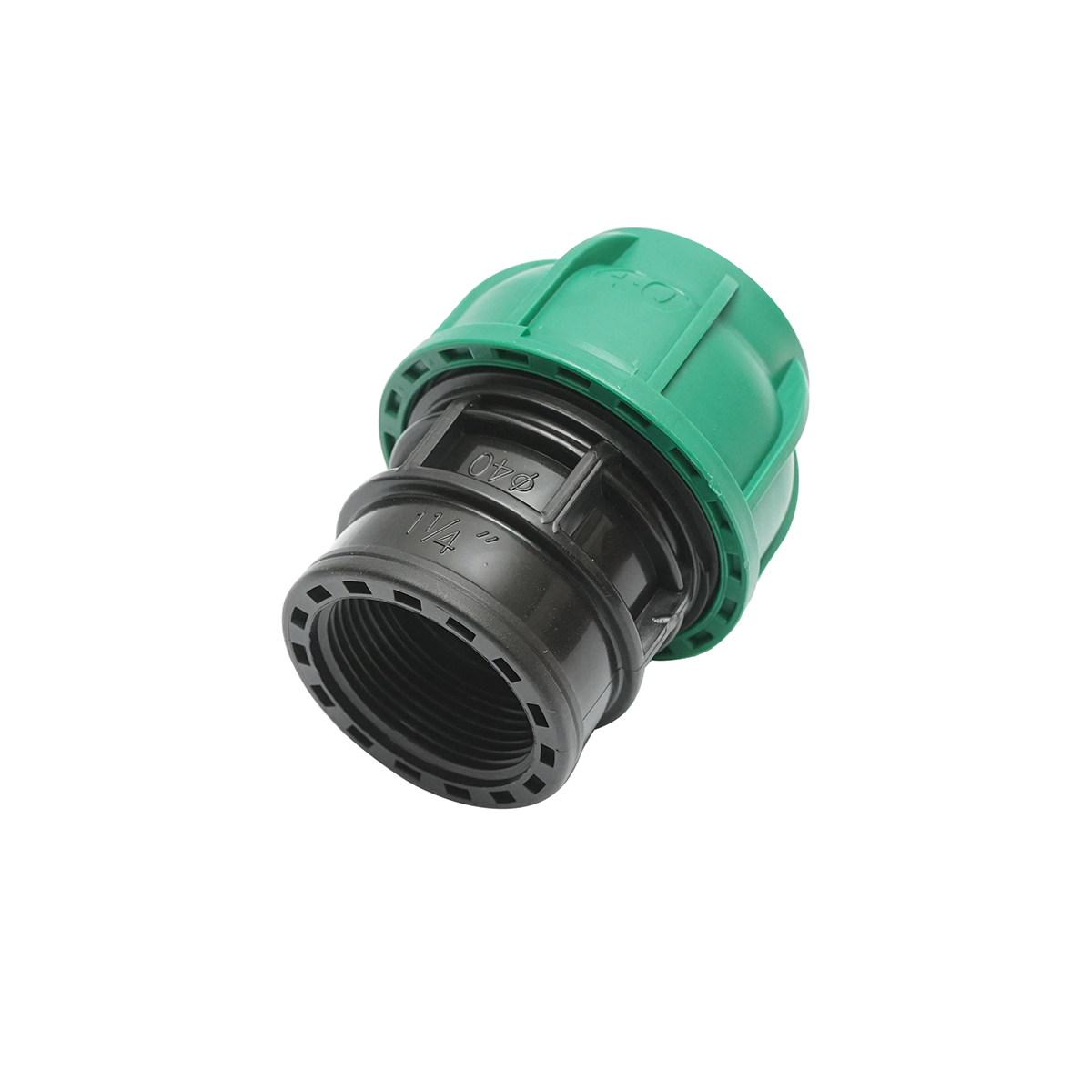 Racord compresiune cu filet interior D40mmx1-1/4 toll, PN10 bar pentru sisteme de irigatii - imagine 2