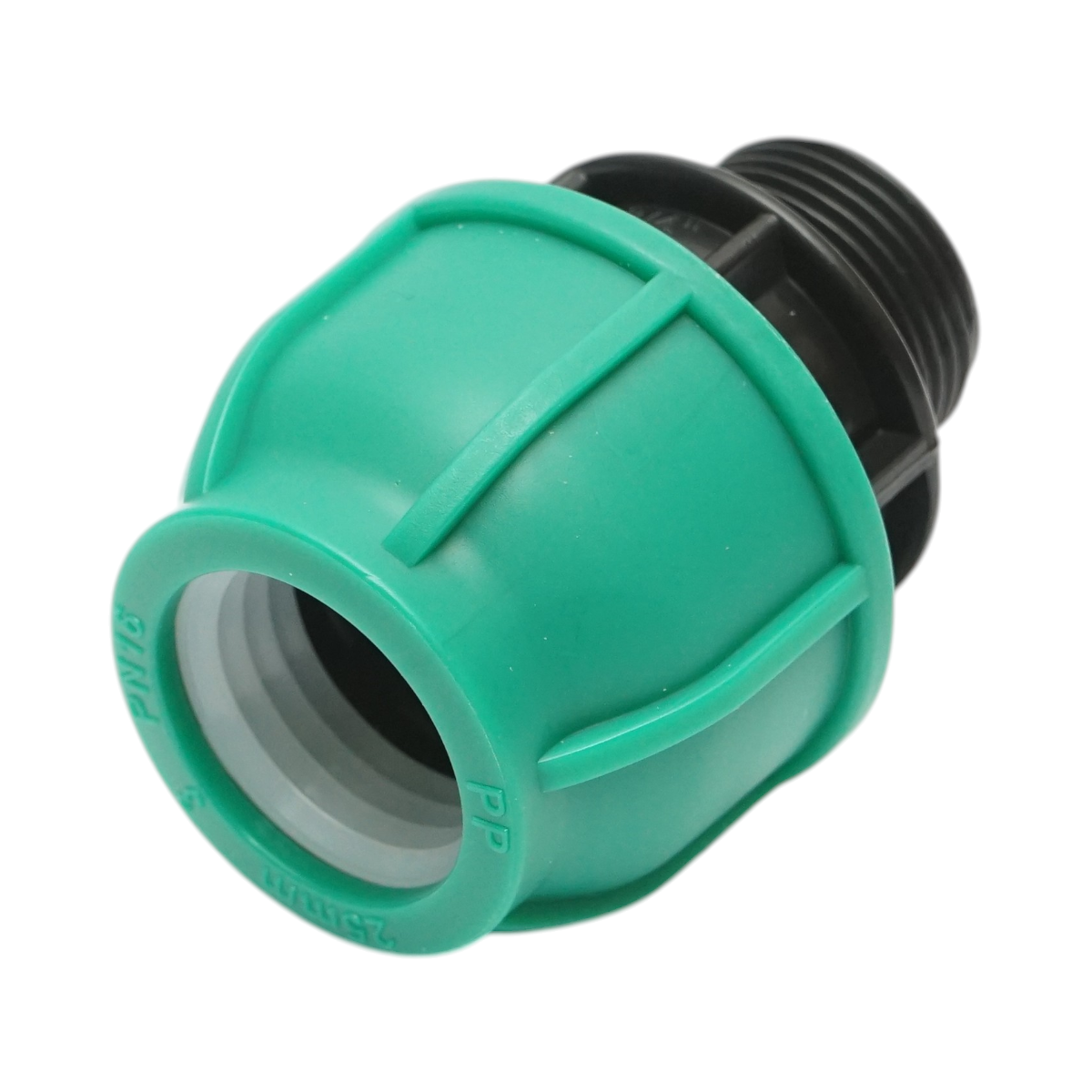 Racord compresiune cu filet exterior 25mmx3/4 inch, PN16 bar pentru sisteme de irigatii - imagine 2