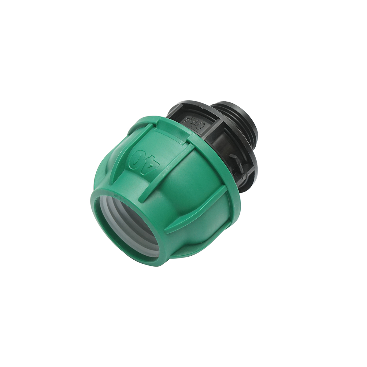Racord compresiune cu filet exterior D40mmx1 toll, PN10 Bar pentru sisteme de irigatii - imagine 3