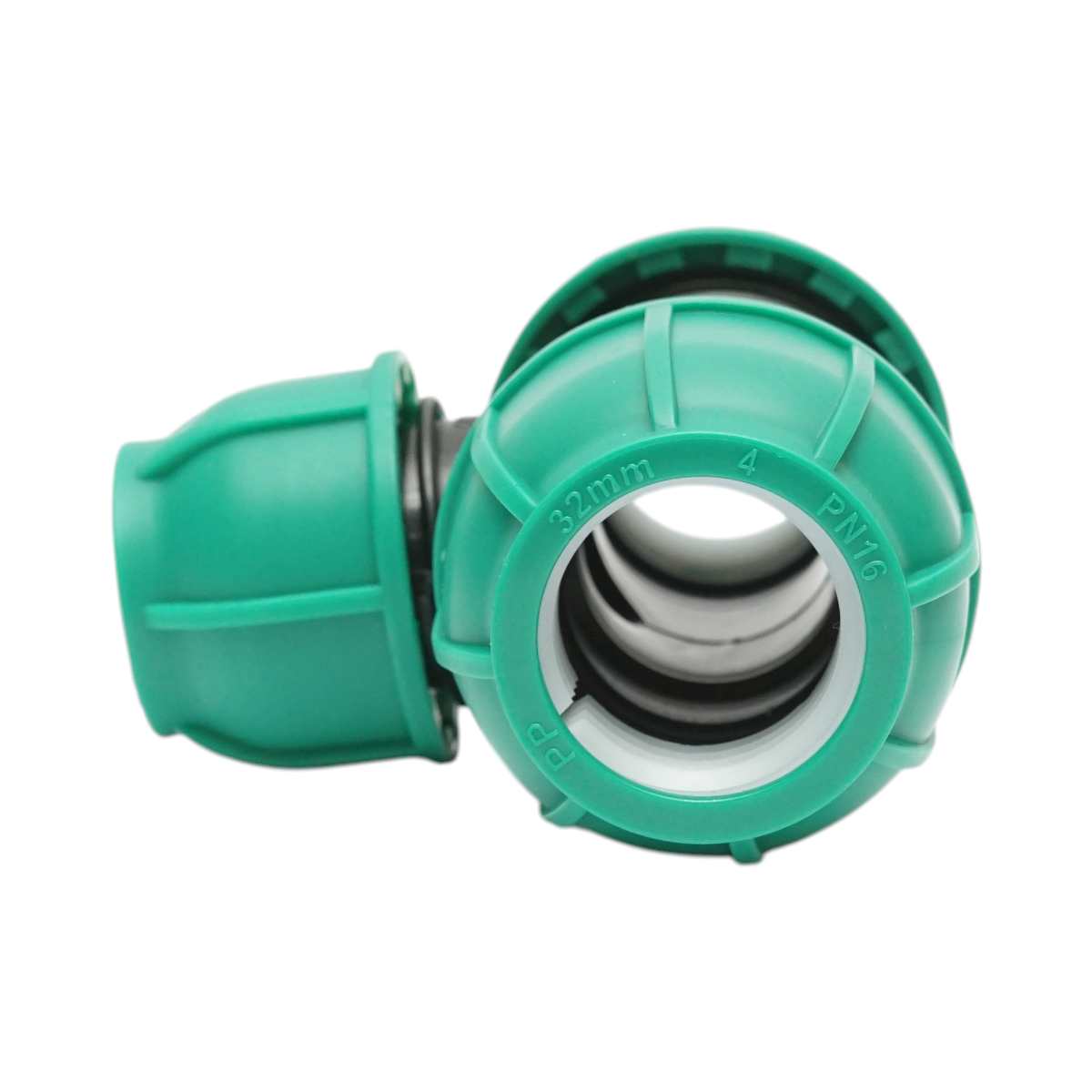 Teu reductie compresiune 32x25x32mm, PN16 bar pentru sisteme de irigatii - imagine 2