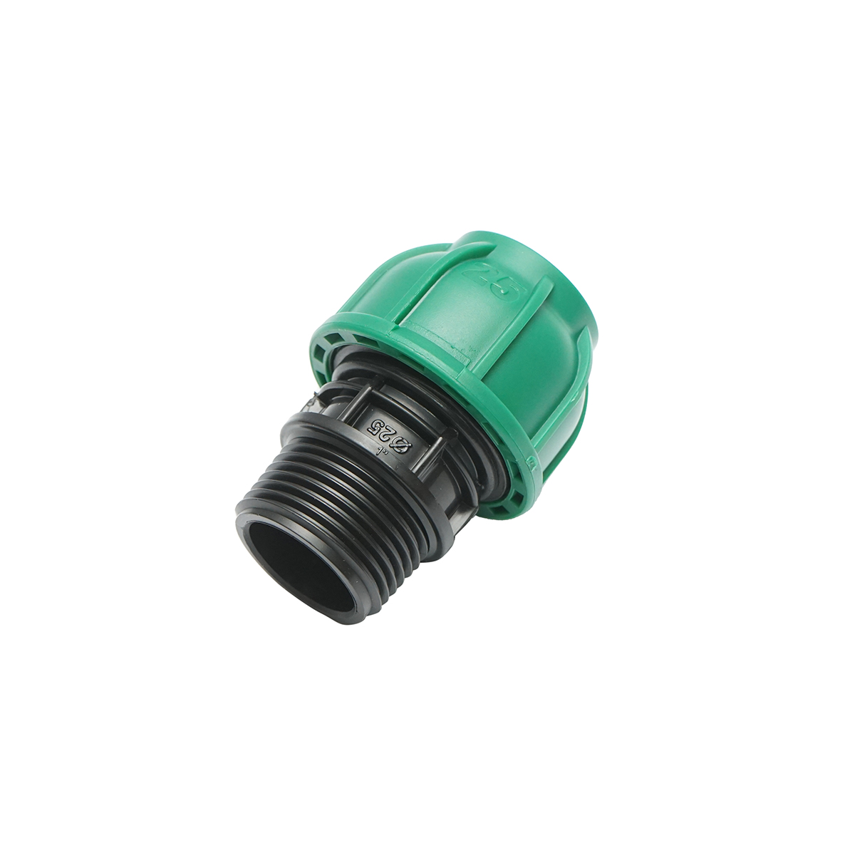 Racord compresiune cu filet exterior D25mmx1 toll, PN10 Bar pentru sisteme de irigatii - imagine 2