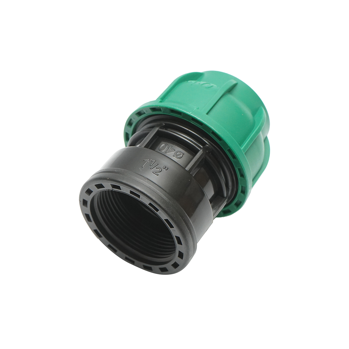 Racord compresiune cu filet interior D40mmx1-1/2 toll, PN10 bar pentru sisteme de irigatii - imagine 2