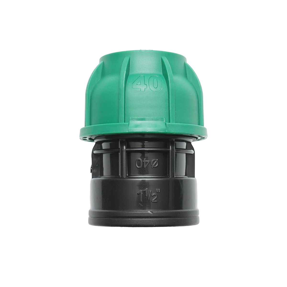 Racord compresiune cu filet interior D40mmx1-1/2 toll, PN10 bar pentru sisteme de irigatii