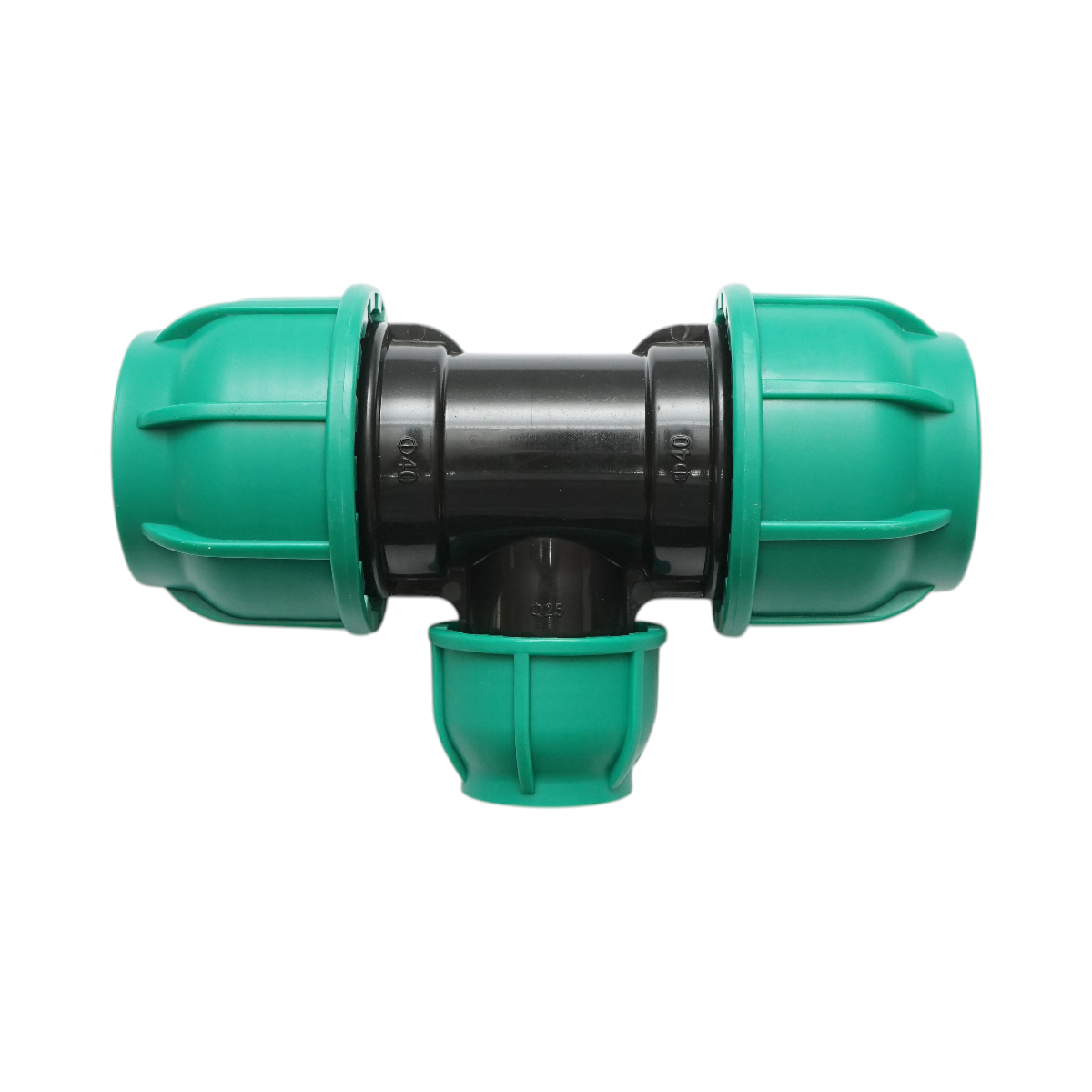 Teu reductie compresiune 40x25x40mm, PN16 bar pentru sisteme de irigatii