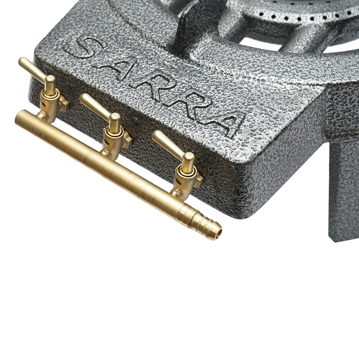 Pirostrie, arzator pe gaz din fonta cu 3 picioare 300x107mm - imagine 3