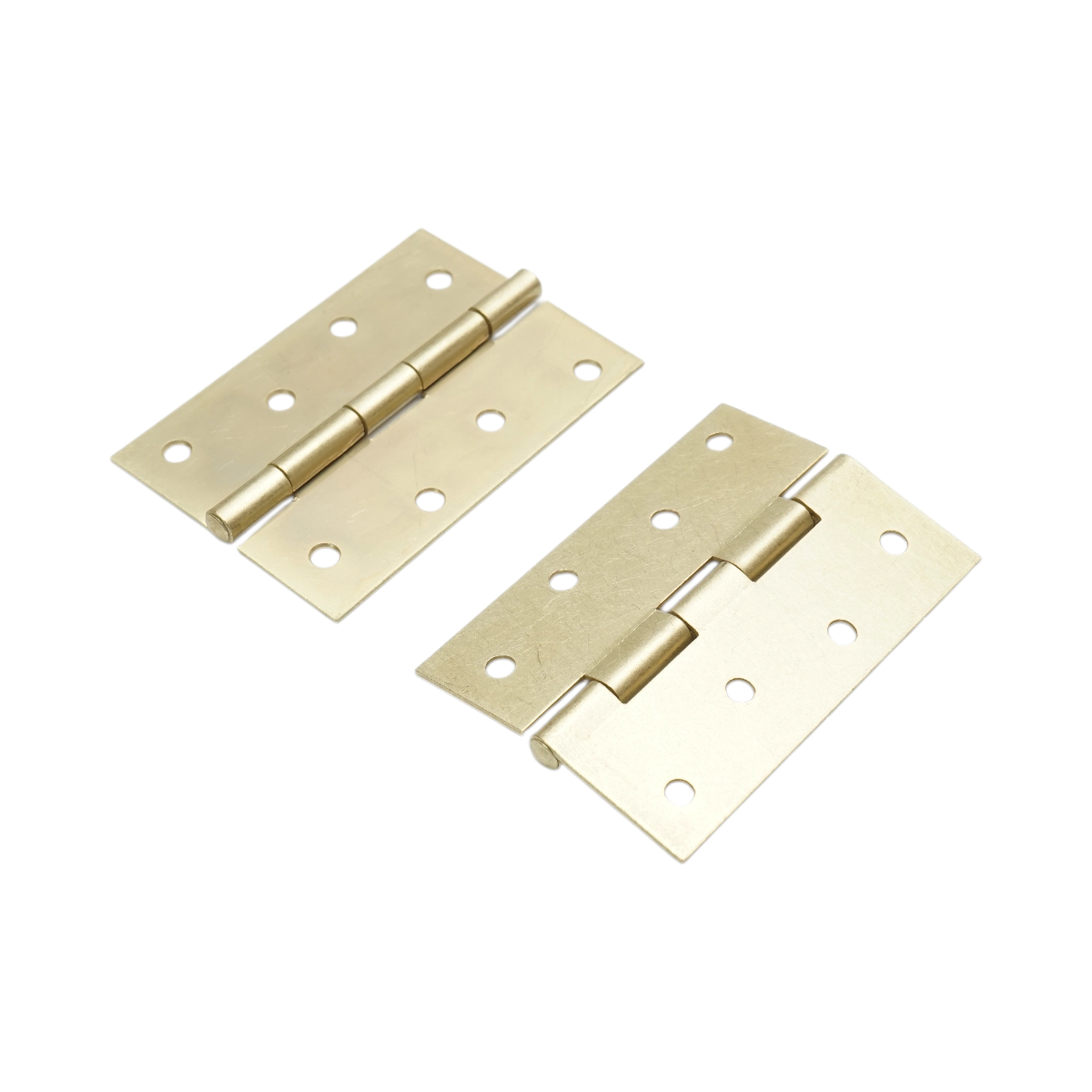 Set 2 balamale mobilier tip fluture 100x70mm, otel zincat auriu, suruburi incluse - imagine 4