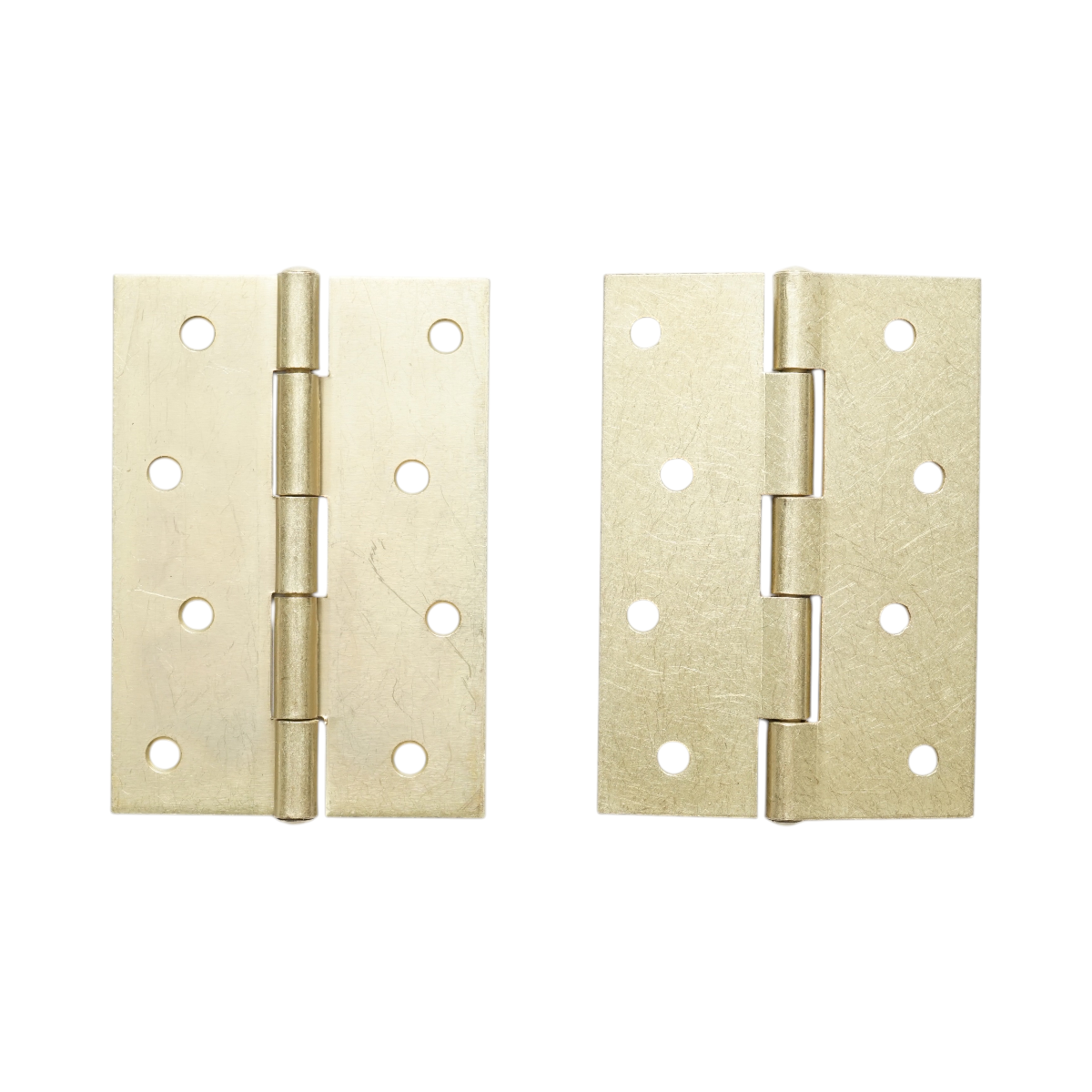 Set 2 balamale mobilier tip fluture 100x70mm, otel zincat auriu, suruburi incluse - imagine 2