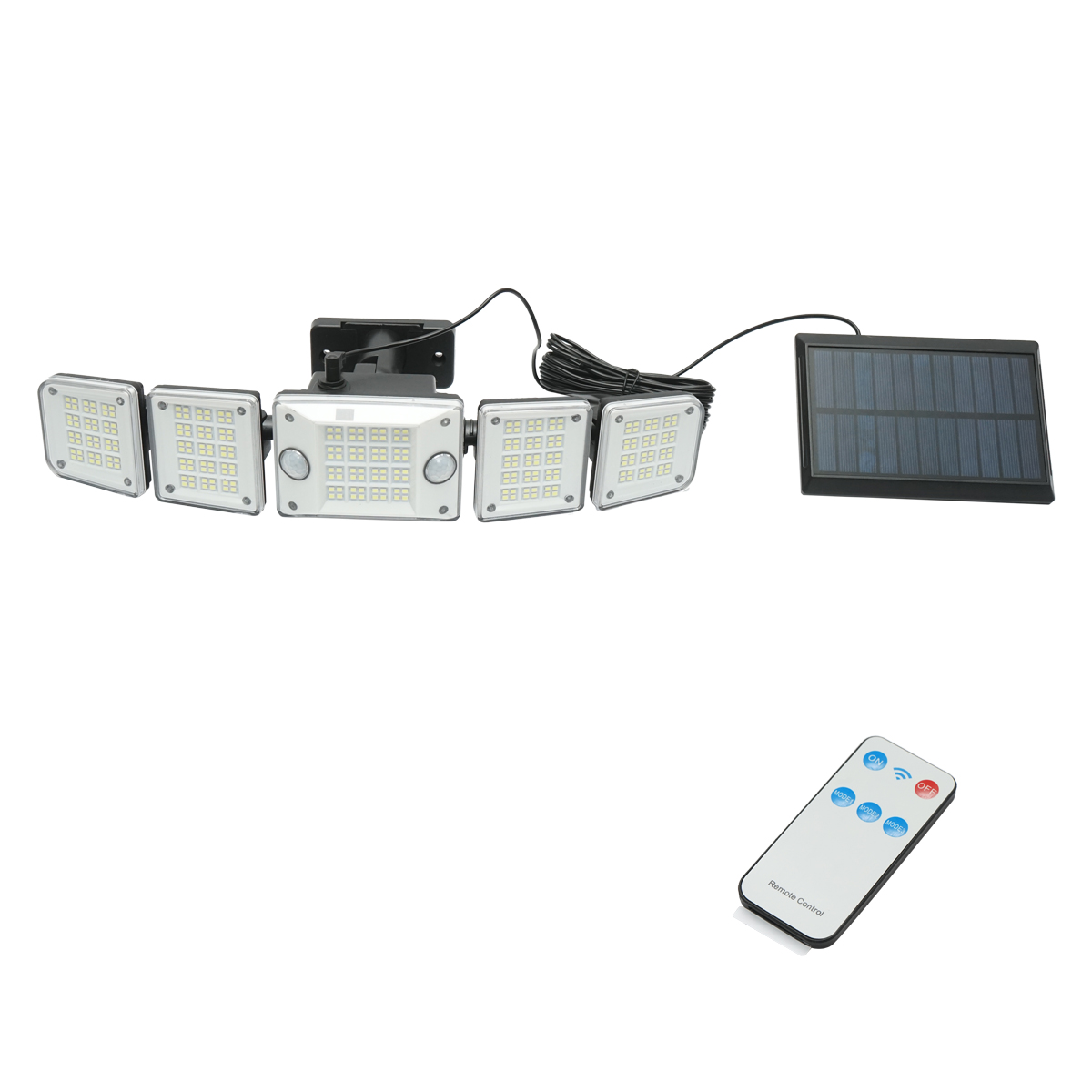 Lampa LED cu panou solar telecomanda si baterie 2400mAh, IP65 Breckner Germany - imagine 2