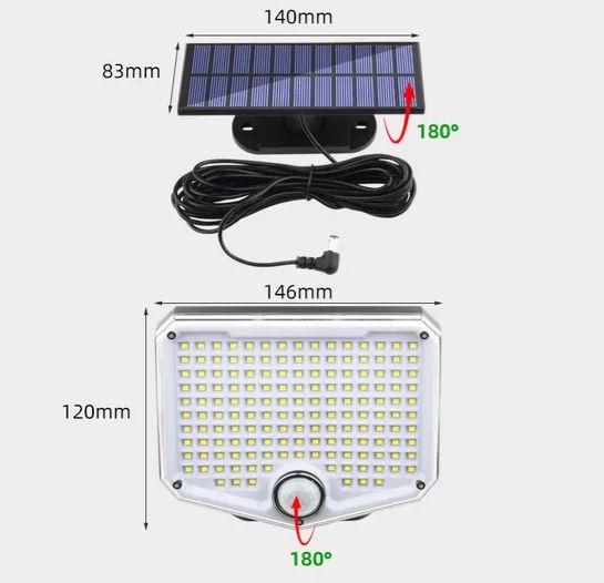 Lampa LED 8W cu panou solar telecomanda si baterie 2000mAh, IP65 Breckner Germany - imagine 4