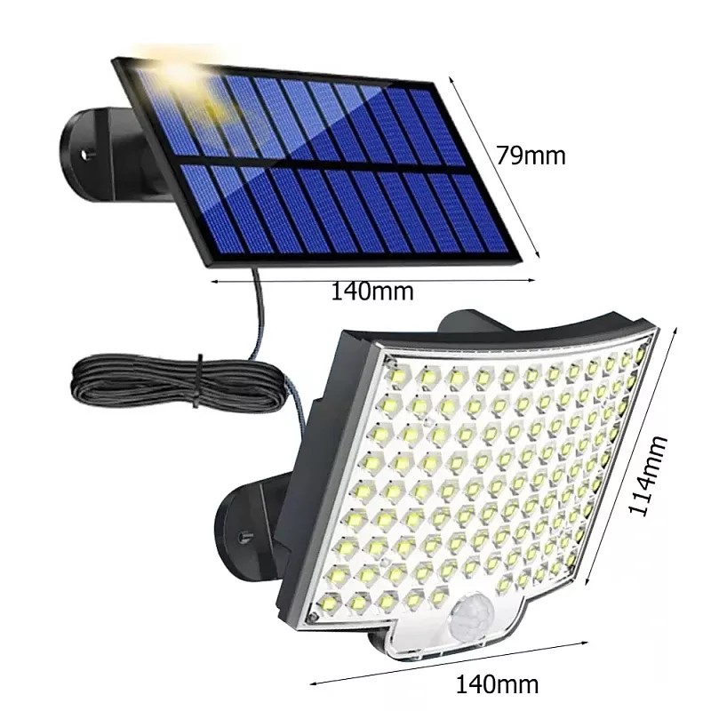 Lampa LED cu panou solar 1.4W/5.5V, baterie 1500mAh, senzor de miscare si telecomanda IP65 Breckner Germany - imagine 7