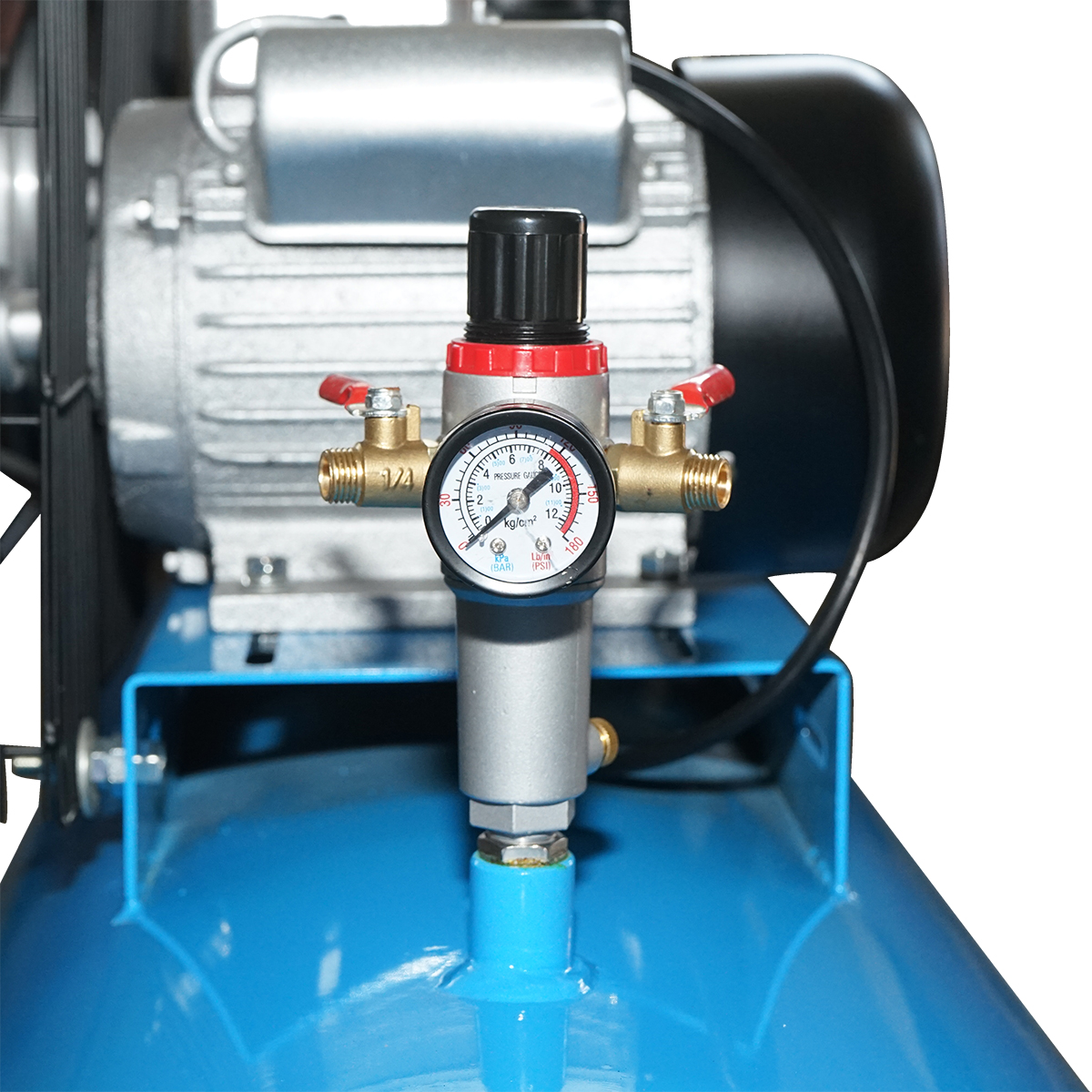 Compresor aer 220V, 200L putere 2.2kW/3CP presiune maxima 8 Bar, debit 250L/min Breckner Germany - imagine 4
