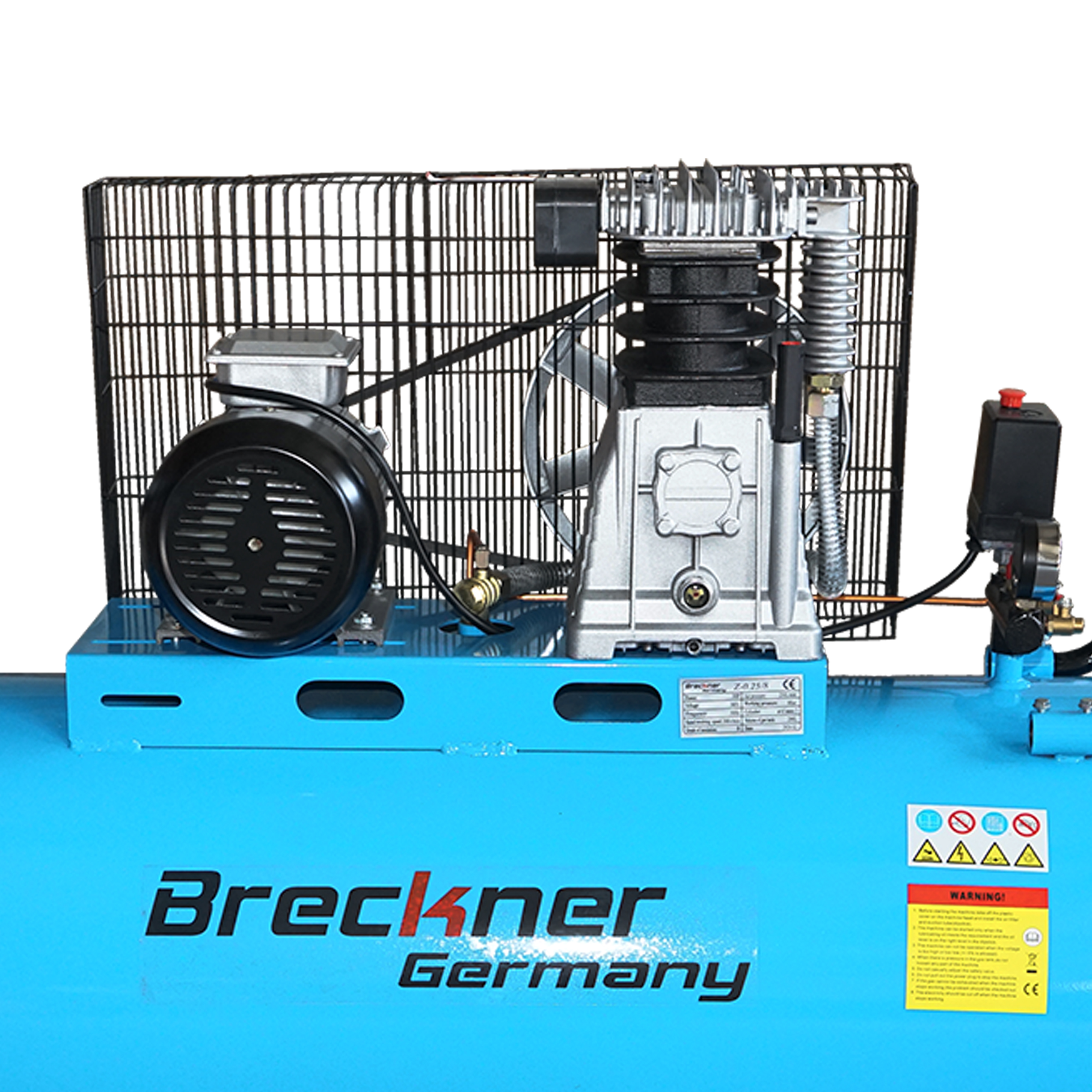 Compresor aer 380V, 200L putere 2.2kW/3CP presiune maxima 8 Bar, debit 250L/min Breckner Germany - imagine 5