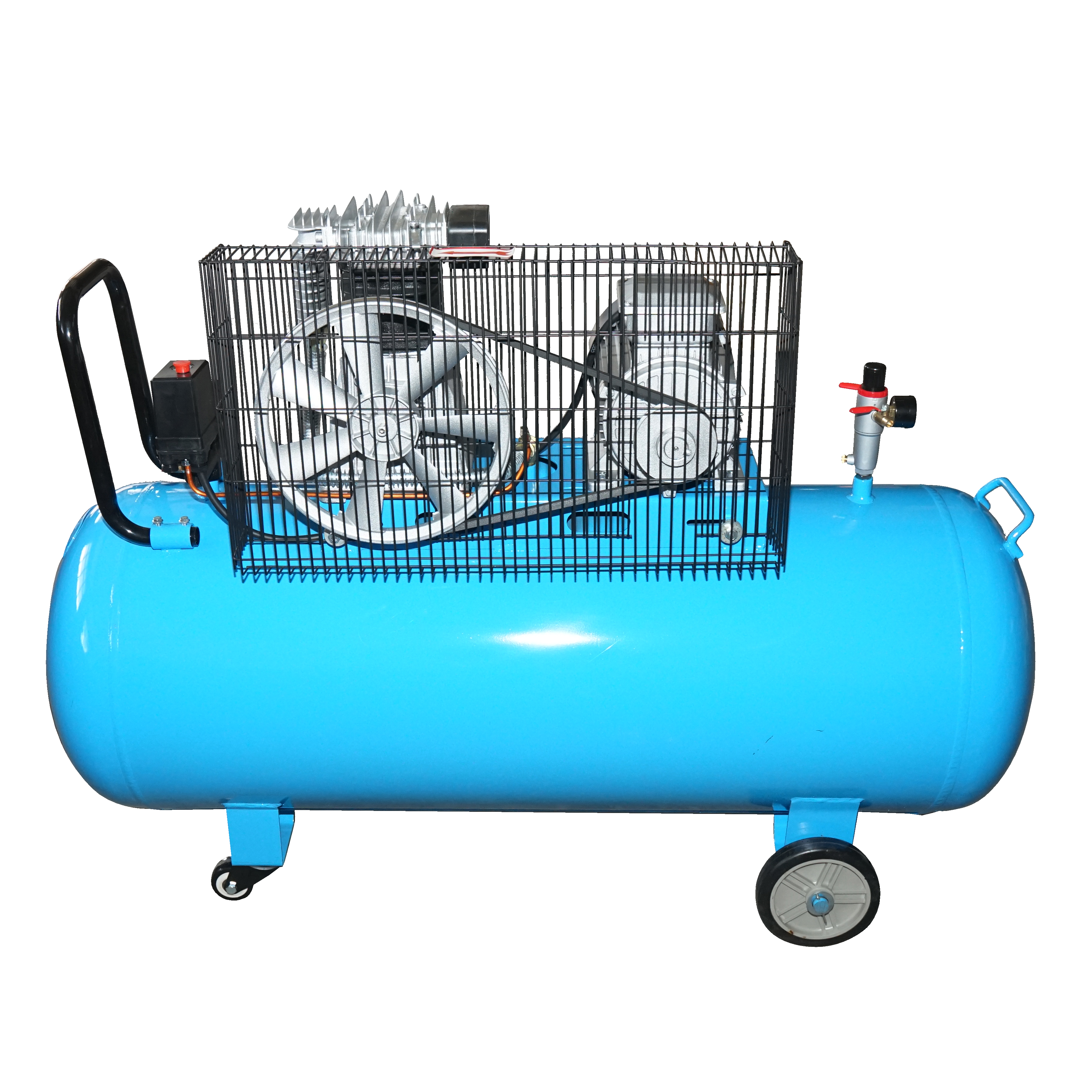 Compresor aer 380V, 200L putere 3kW/4CP presiune maxima 8 Bar, debit 250L/min Breckner Germany - imagine 3