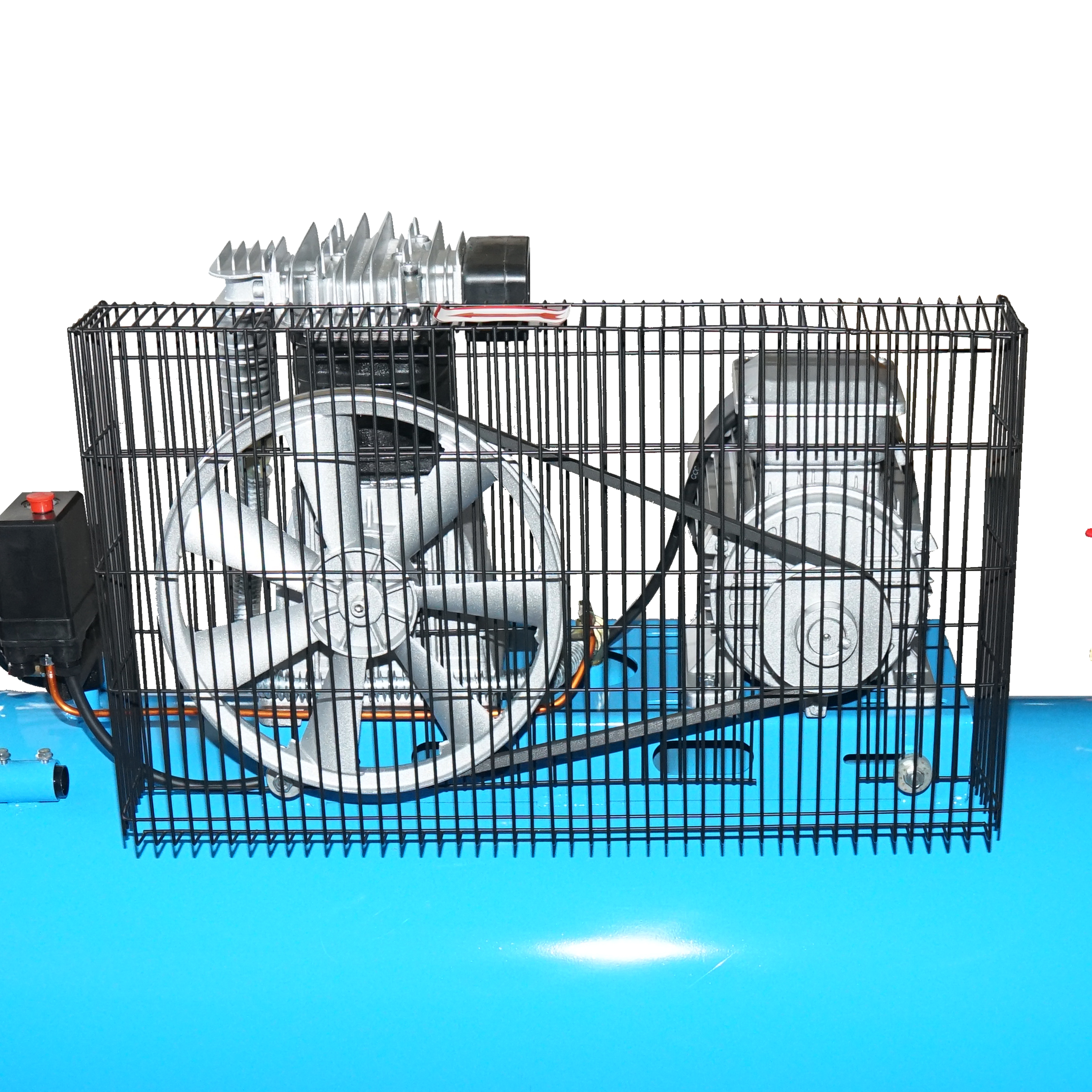Compresor aer 380V, 200L putere 3kW/4CP presiune maxima 8 Bar, debit 250L/min Breckner Germany - imagine 5