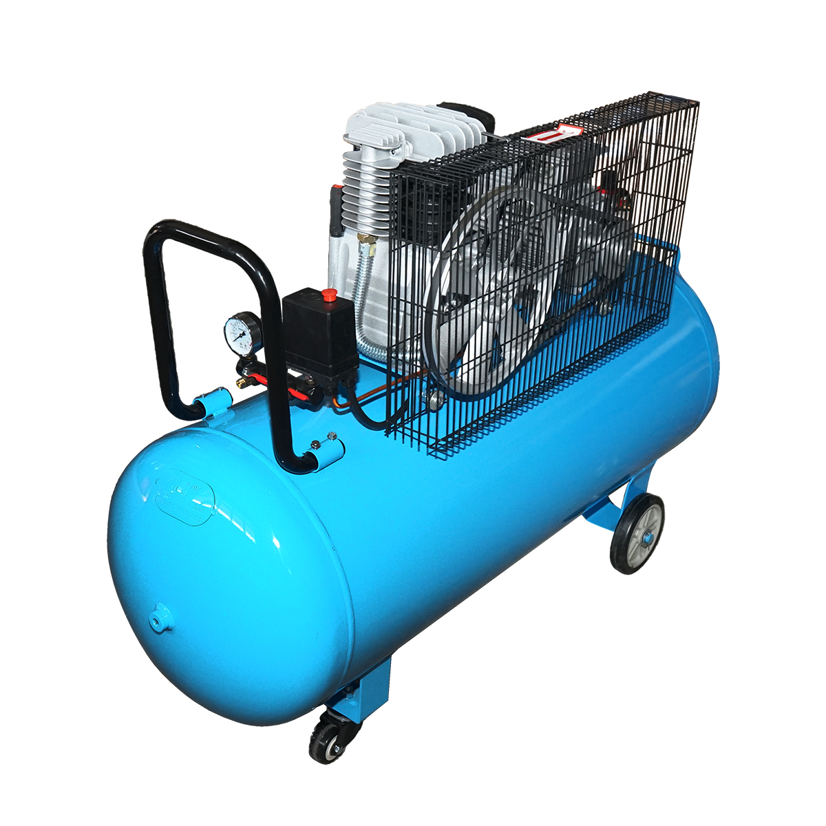 Compresor aer 380V, 200L putere 3kW/4CP presiune maxima 8 Bar, debit 250L/min Breckner Germany - imagine 2