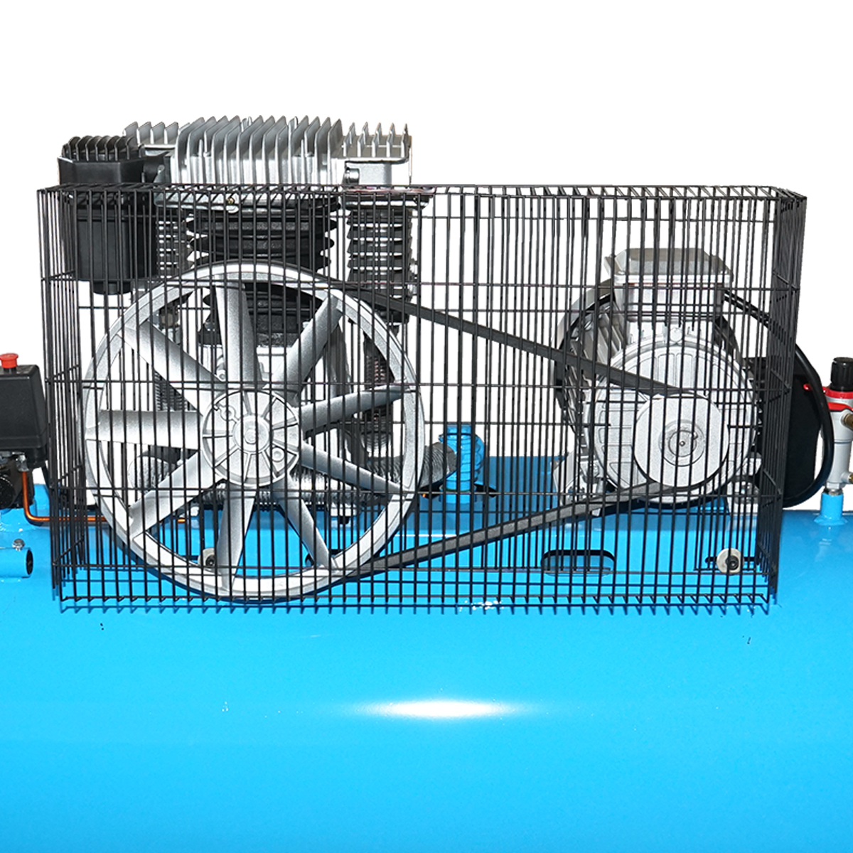 Compresor aer 380V, 270L putere 4kW/5.5CP presiune maxima 8 Bar, debit 600L/min Breckner Germany - imagine 2