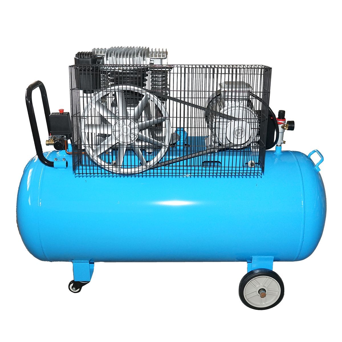 Compresor aer 380V, 270L putere 4kW/5.5CP presiune maxima 8 Bar, debit 600L/min Breckner Germany - imagine 5