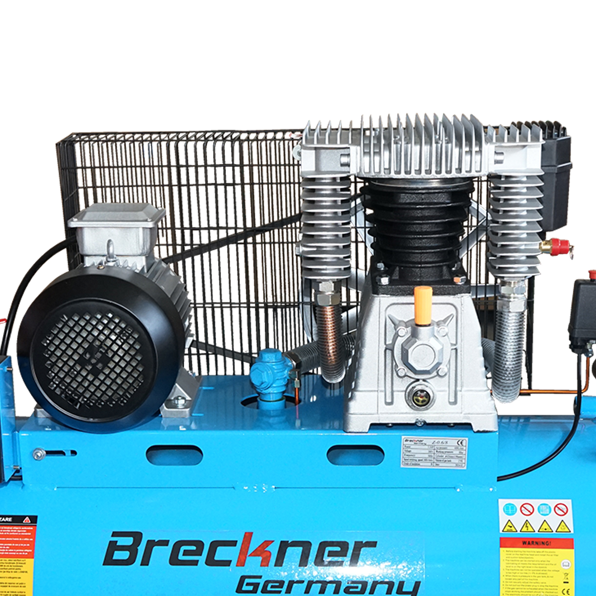 Compresor aer 380V, 270L putere 4kW/5.5CP presiune maxima 8 Bar, debit 600L/min Breckner Germany - imagine 3