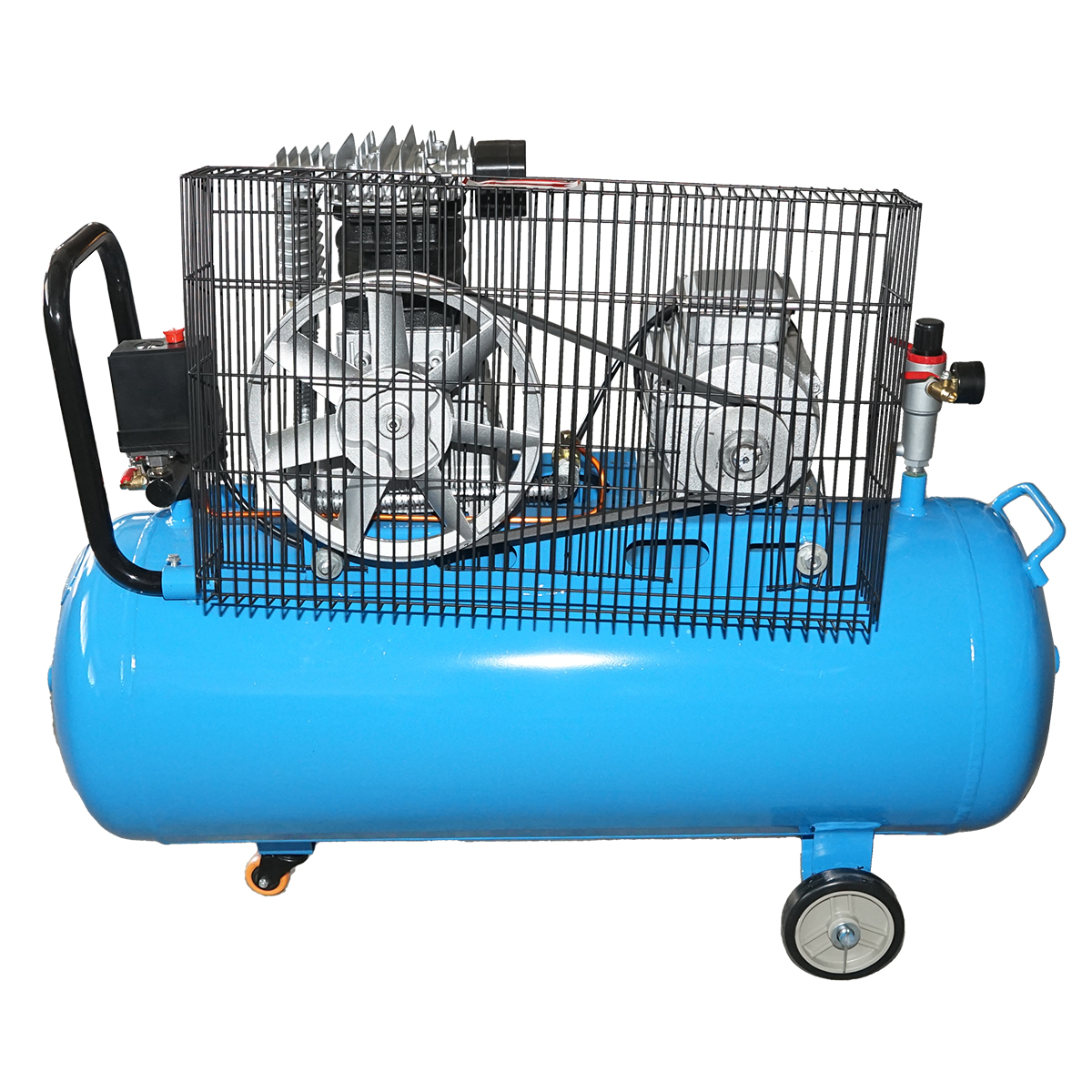 Compresor aer 220V, 100L putere 2.2kW/3CP presiune maxima 8 Bar, debit 250L/min Breckner Germany - imagine 3