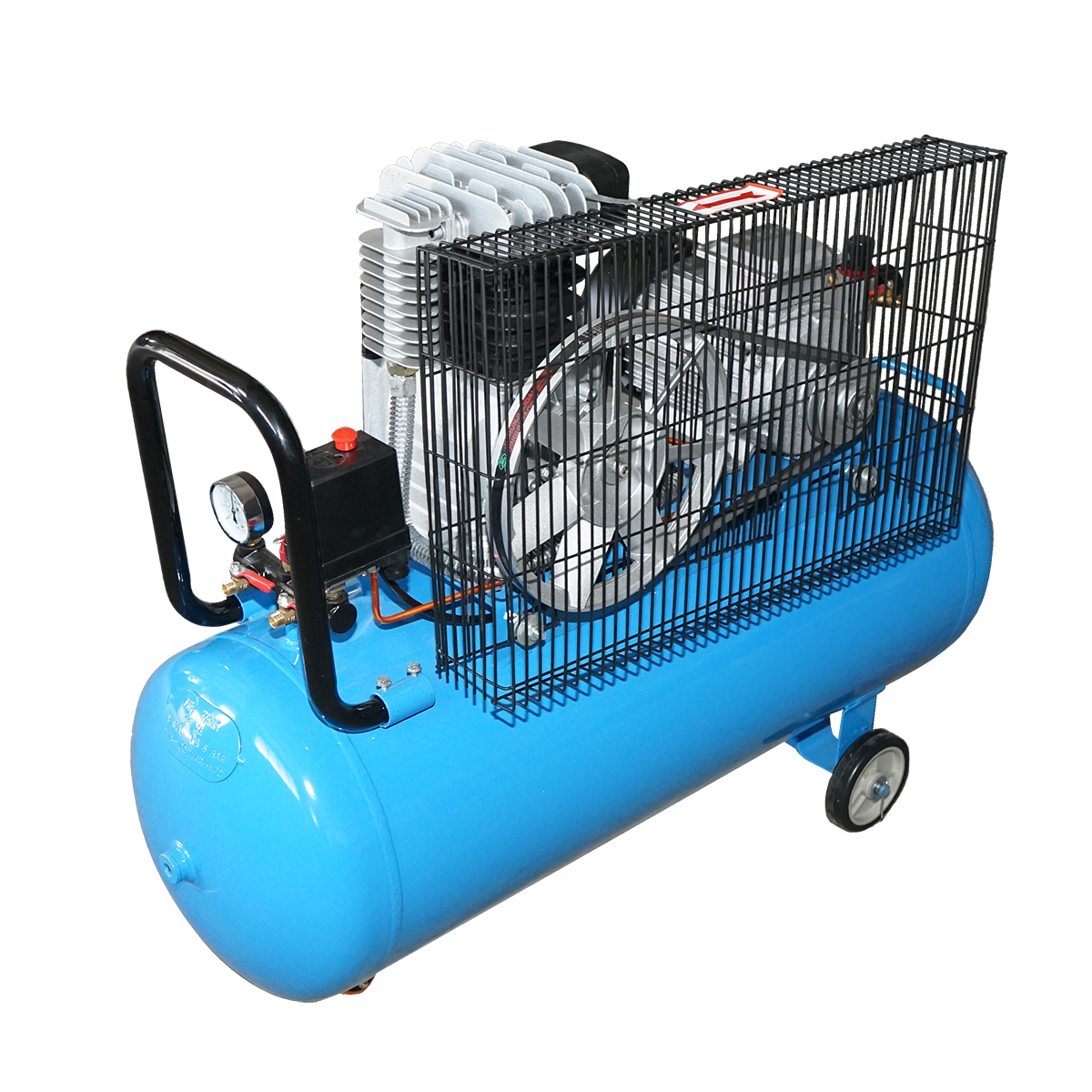 Compresor aer 220V, 100L putere 2.2kW/3CP presiune maxima 8 Bar, debit 250L/min Breckner Germany - imagine 2
