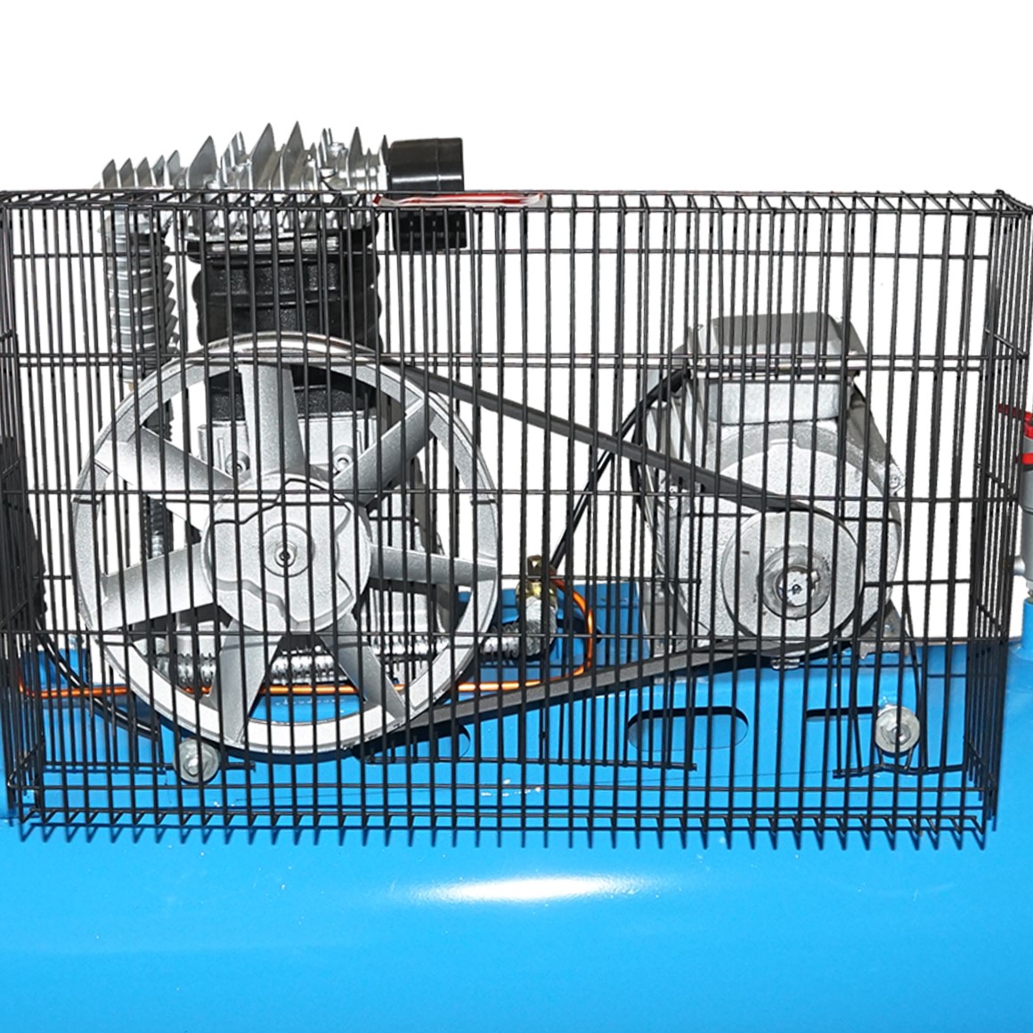 Compresor aer 220V, 100L putere 2.2kW/3CP presiune maxima 8 Bar, debit 250L/min Breckner Germany - imagine 5