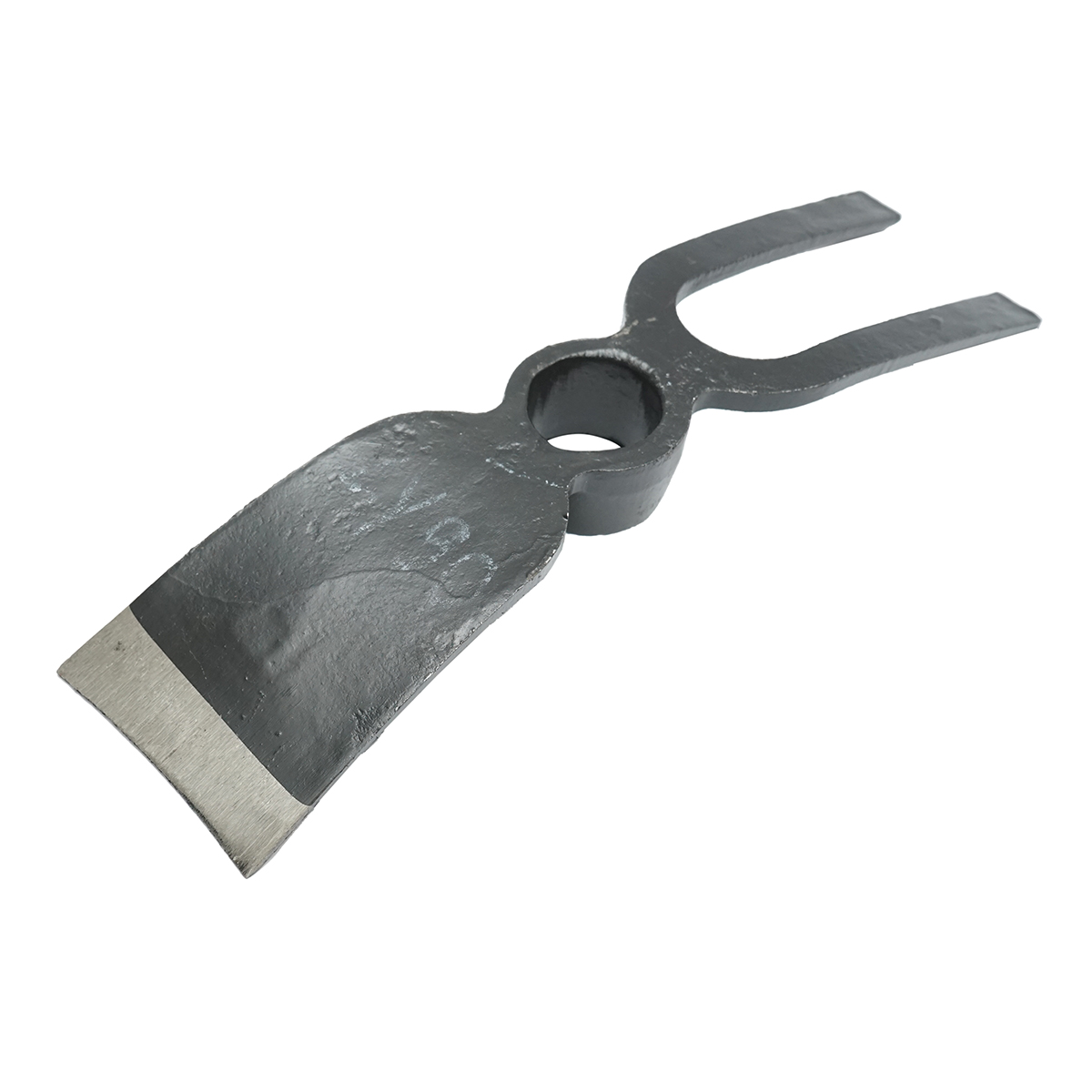 Sapa din metal forjat cu 2 coarne - imagine 4