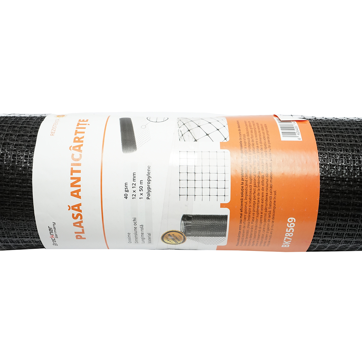 Plasa anti cartita 40g, 1x50m cu ochi 12x12mm Breckner Germany - imagine 2