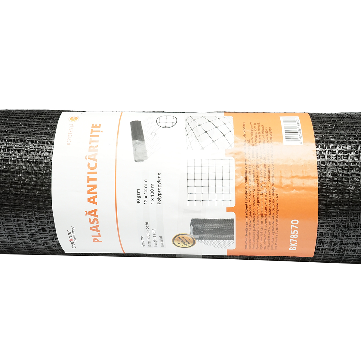 Plasa anti cartita 40g, 1x100m cu ochi 12x12mm Breckner Germany - imagine 2