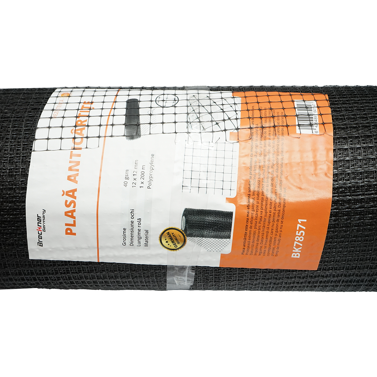 Plasa anti cartita 40g, 1x200m cu ochi 12x12mm Breckner Germany - imagine 2