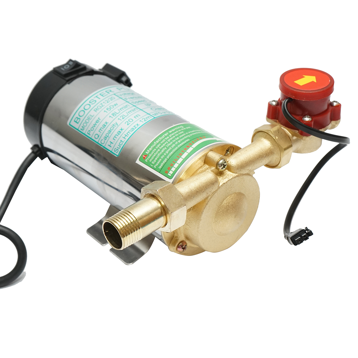 Pompa ridicare presiune apa calda/rece 220V, 150W, compatibila panou solar, 3 bar, X-150 - imagine 5