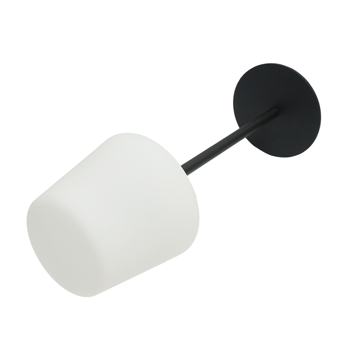 Lampa de masa LED 2W neagra, baterie 3.7V/1200mAh, reincarcabila USB 5V/1A Breckner Germany - imagine 5