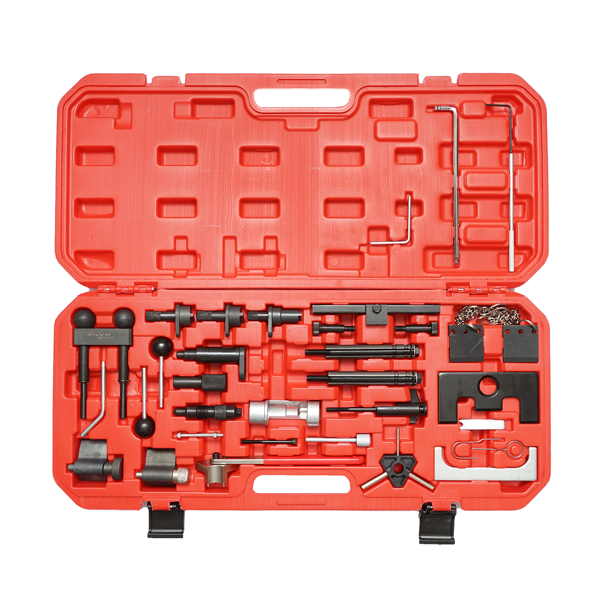 Trusa blocare cale si fixare distributie VW, Audi, Seat, Skoda pe benzina si diesel 34 piese Breckner Germany - imagine 3