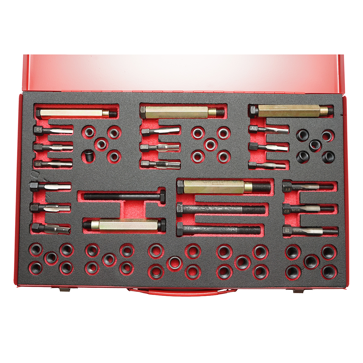 Trusa profesionala reparatie filete bujii M8x1, M9x1, M10x1.25, M10x1, M12x1.25 Breckner Germany - imagine 4