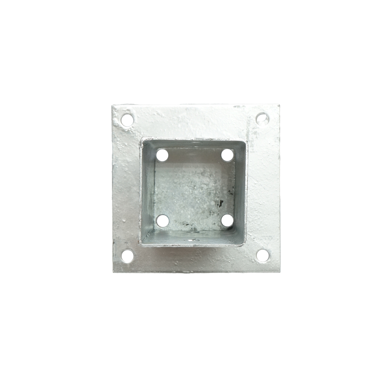 Suport stalp patrat aplicat 71x71x150mm, otel zincat - imagine 3